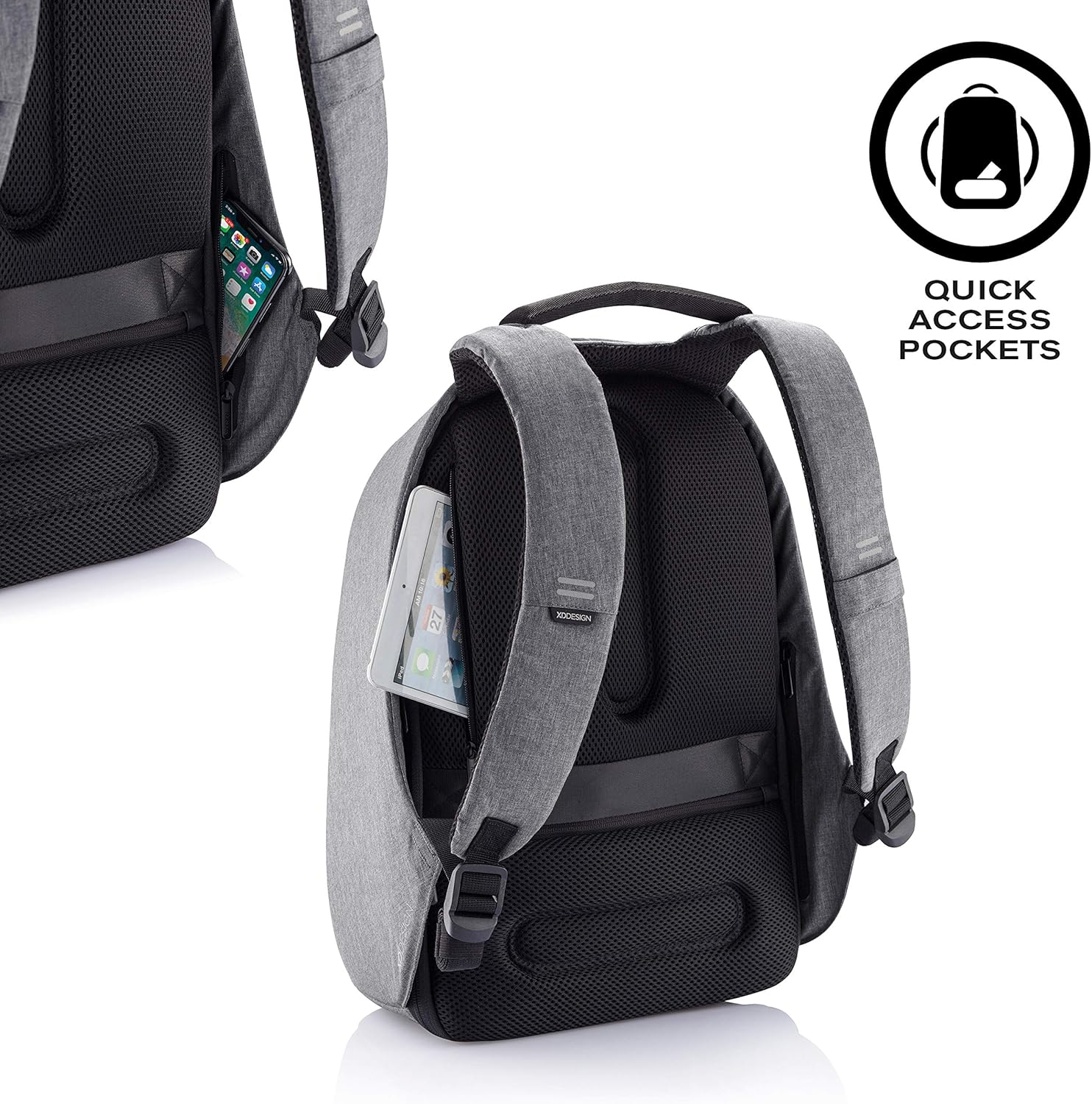 XD Design Bobby Hero Regular Anti-Theft Backpack USB (Unisex Bag) image number 5
