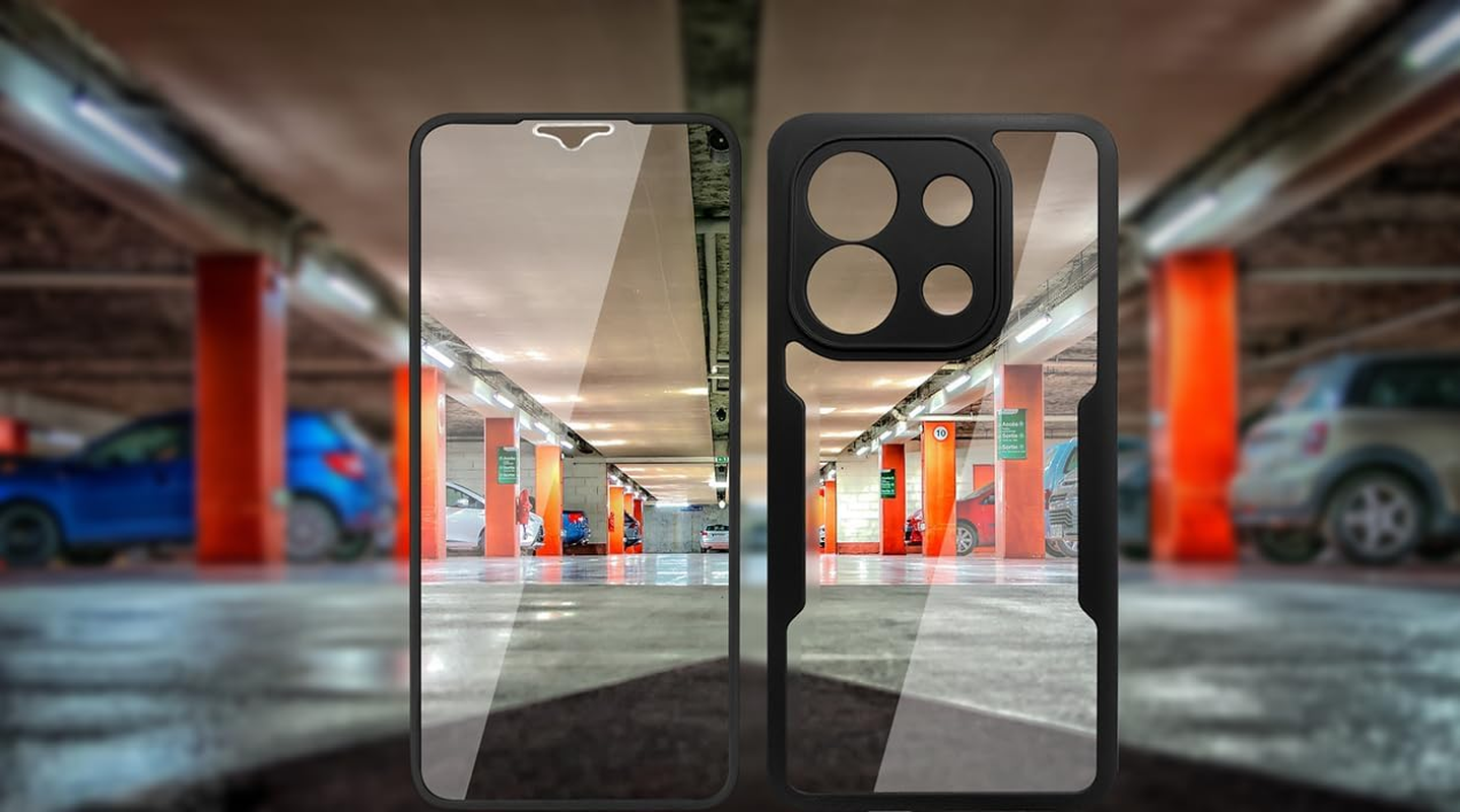 COMAKU Oppo Reno 13 5G Case Built-In Screen Protector 360 Degree All-Round Protection Mobile Phone Case, Military Shockproof TPU Bumper Protective Case Robust Transparent Scratch-Resistant Case - Green image number 3