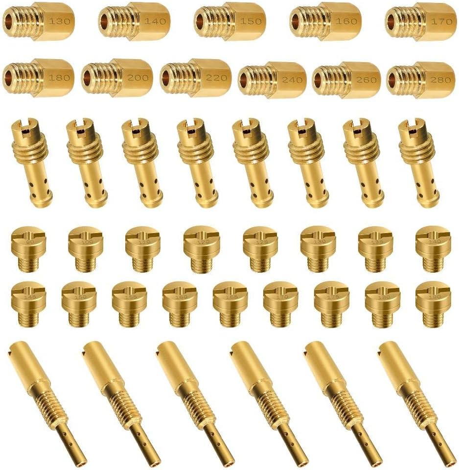 Strongthium 42 Pcs Carburetor Jet Kit for Mikuni Main & Pilot Slow Jet N100.604 VM28/486 VM4/042 VM22/210 image number 5