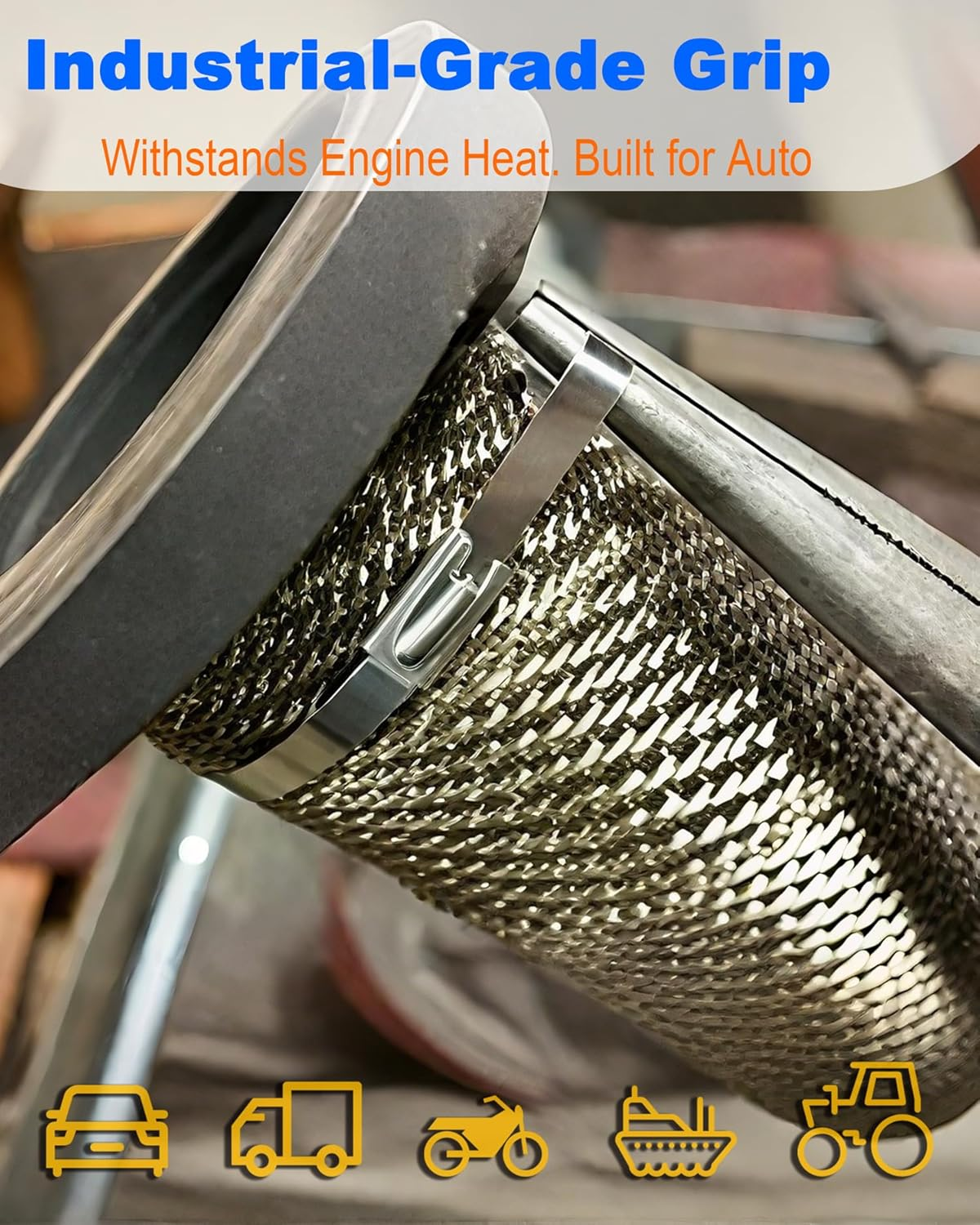 Metal Zip Ties of 100 Pcs, 28 in 304 Stainless Steel Cable Ties, Heavy Duty Metal Zip Ties for Exhaust Wrap, Heat Resistant Fencing Ties. for Pipe, Auto Repair. L/28&rdquo;(700Mm) W/0.18&rdquo;(4.6Mm) image number 2