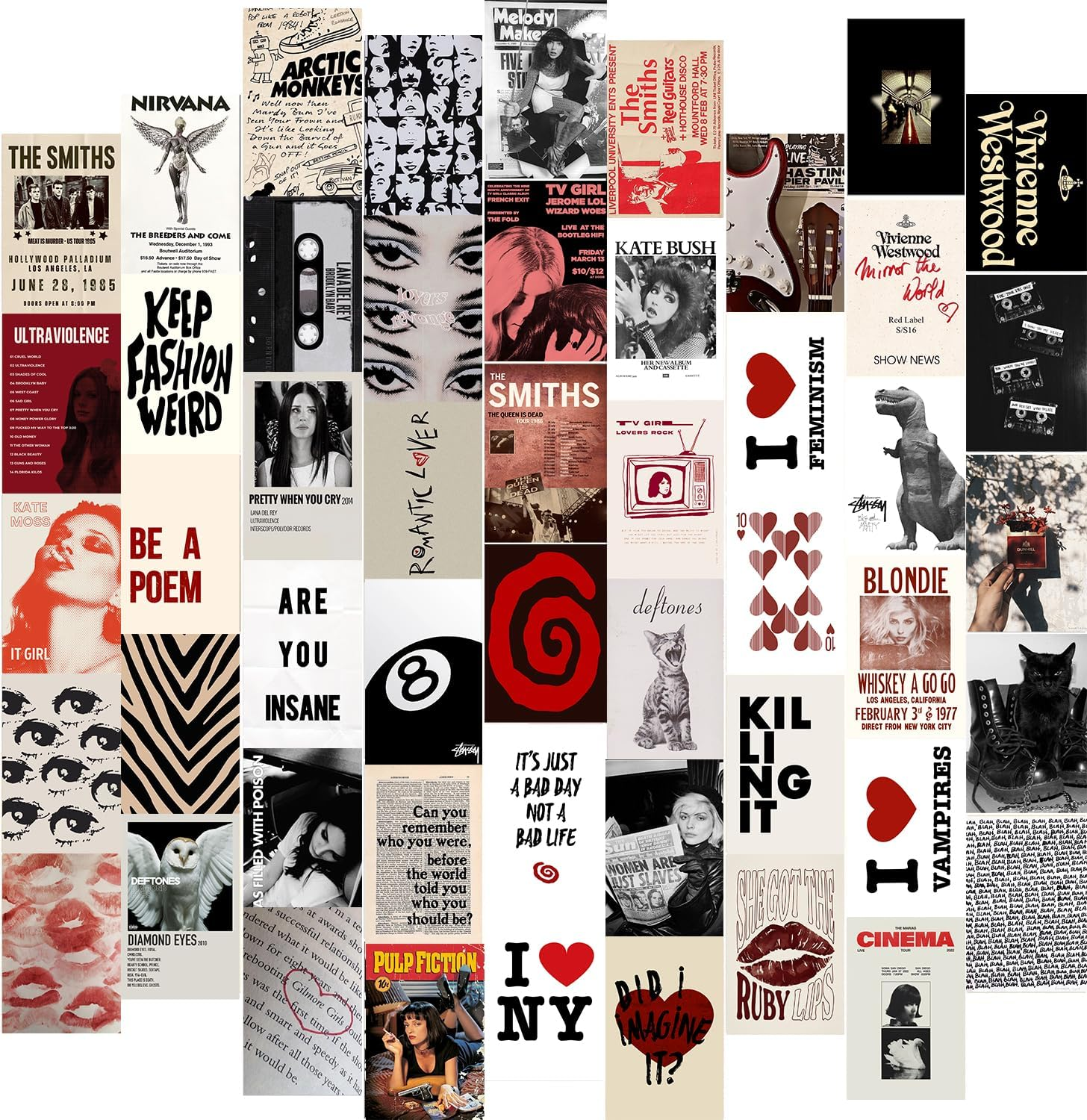 Dark Academia Wall Collage Kit, 70Pcs Dark Academia Wall Decor Vintage Poster, Retro Style Dark Aesthetic Room Decor, Light Academia Photo Collage Kit 4"X6" Aesthetic Picture, Gothic Home Decor For