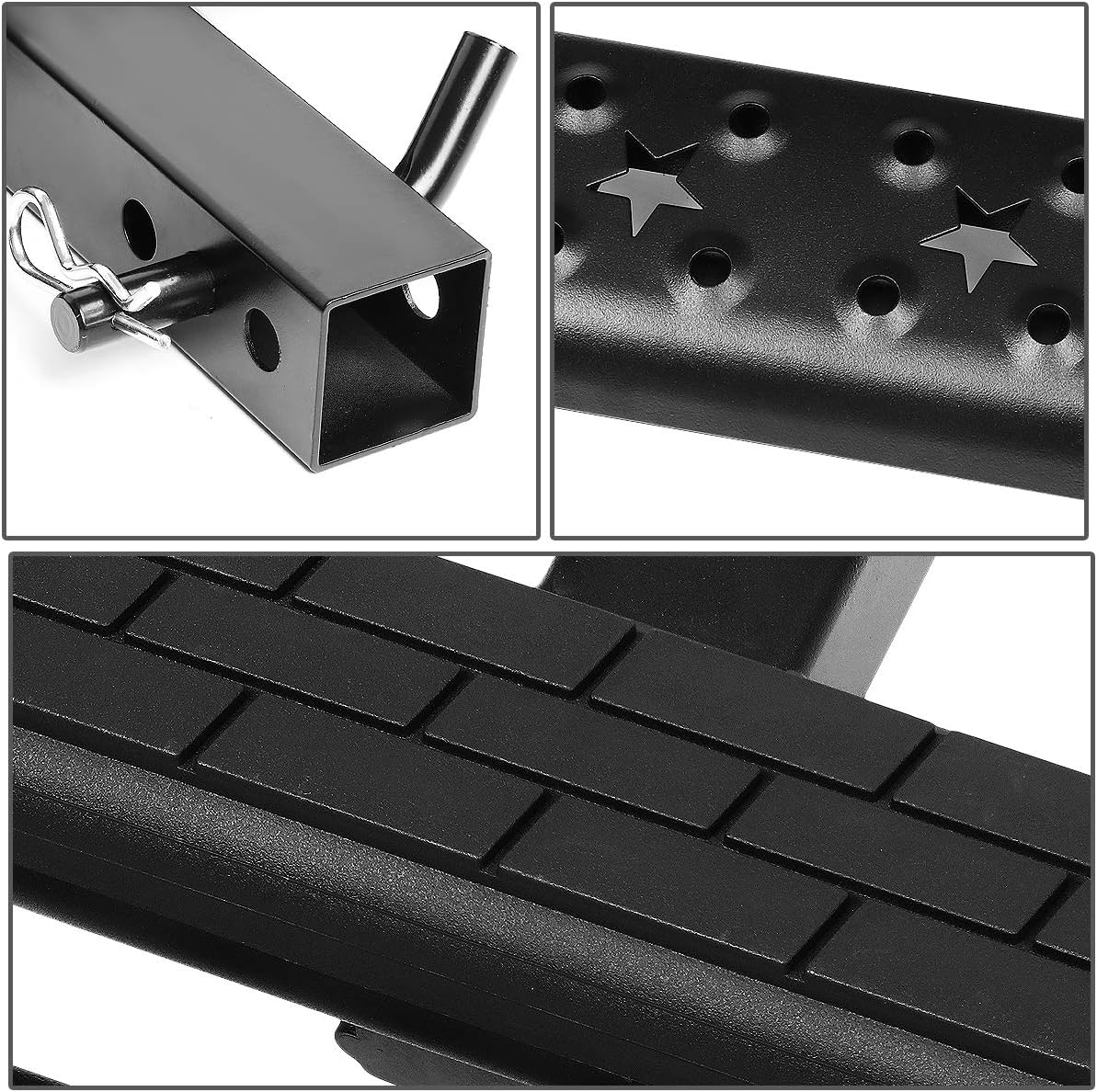 DNA Motoring PT-ZTL-8084-BK Universal Trailer Truck Towing Hitch Step Bar 36"Wide X 4"OD 2"Receiver,Black image number 4