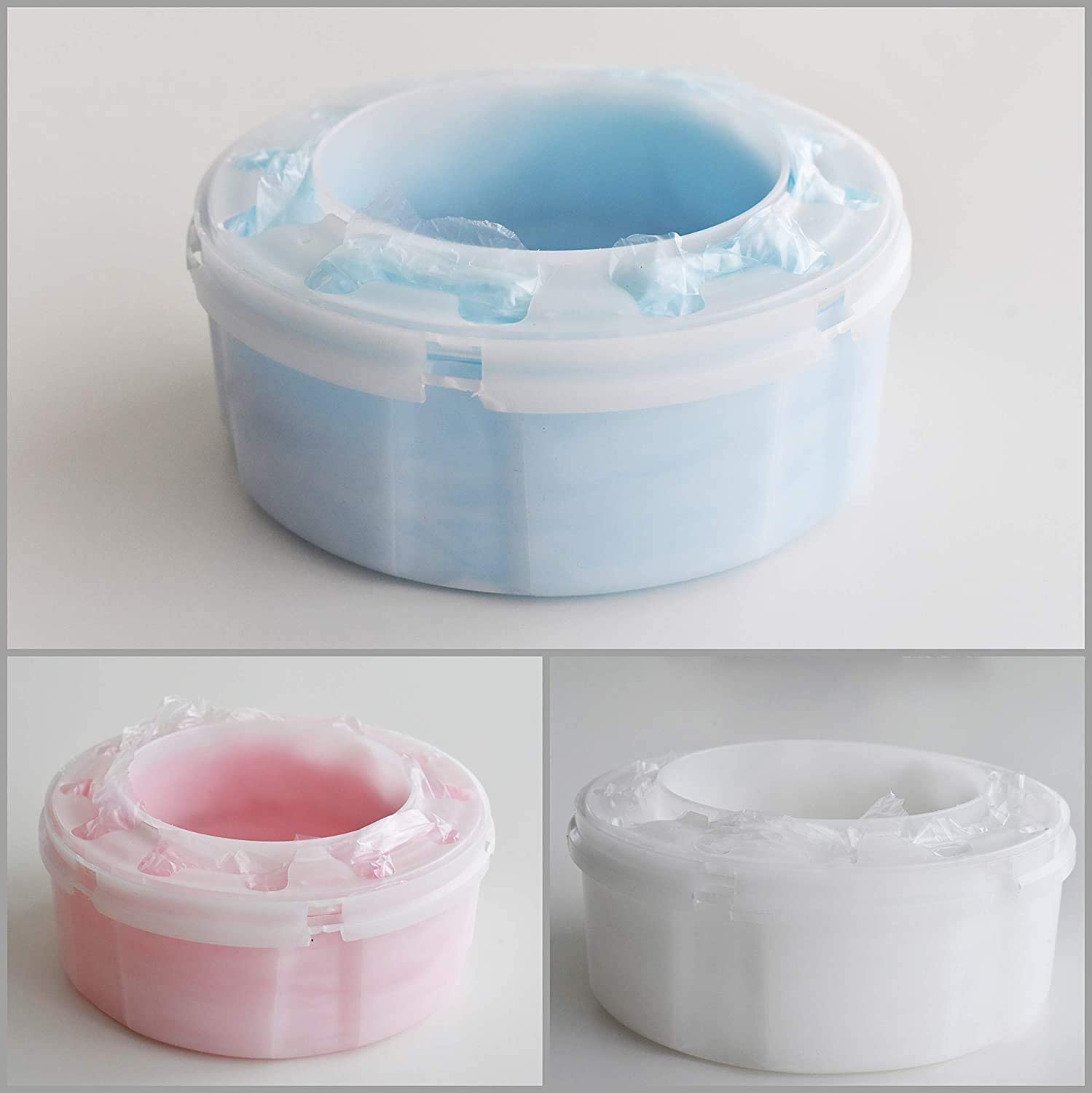 5 Cassettes Refilling KIT for Nappy Bins Compatible with : Tommee Tippee, Sangenic, Tec, Twist and Click, Simple, Maxi, Sprout, Littycat and Others Nappy Disposal Systems (White, 50M + Paper Tube) image number 2