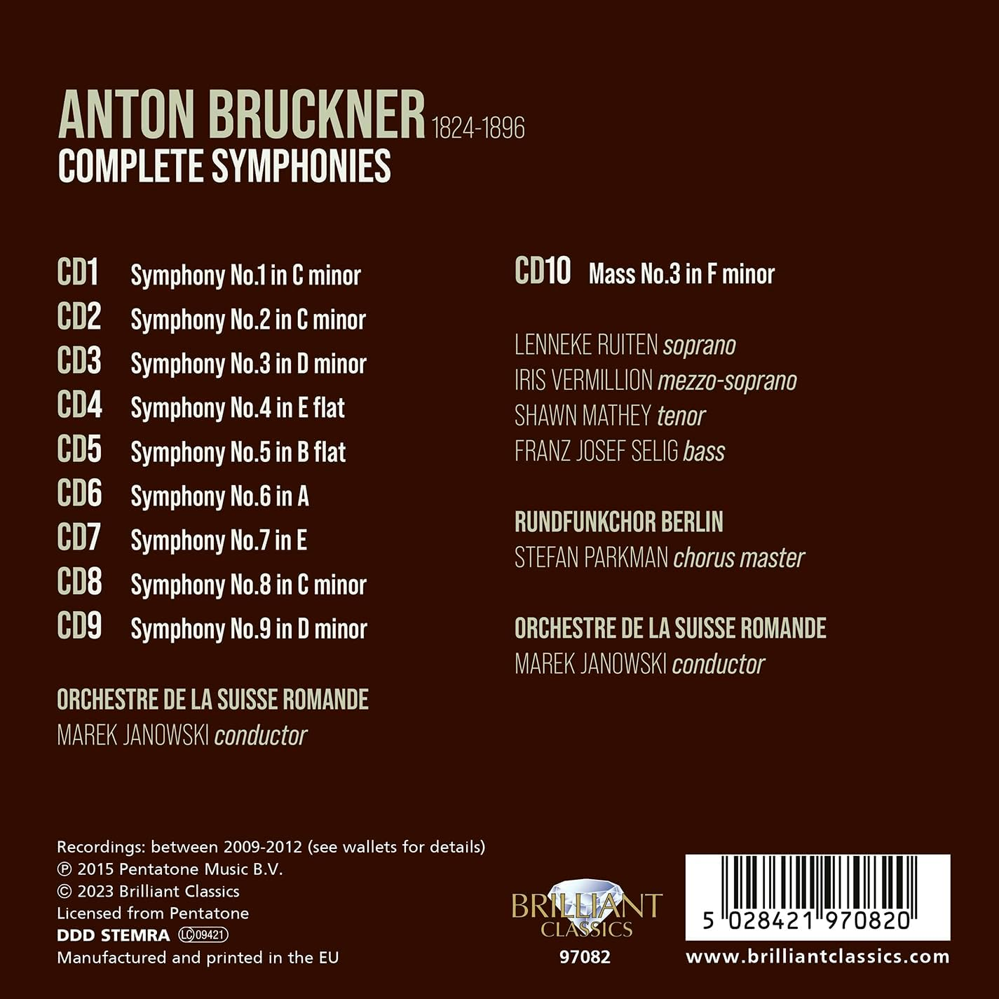 Bruckner: Complete Symphonies (Deluxe)
