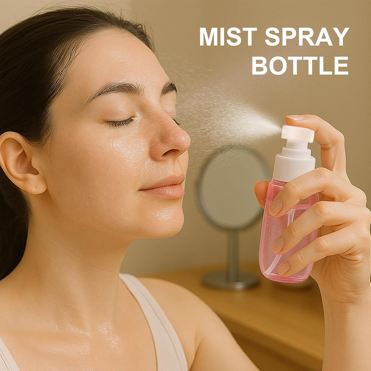 Evadollina Spray Bottle Small, Pack of 5 Mini 60Ml Spray Bottles, Perfume Atomiser, Perfume Refill, Mini Spray Bottle