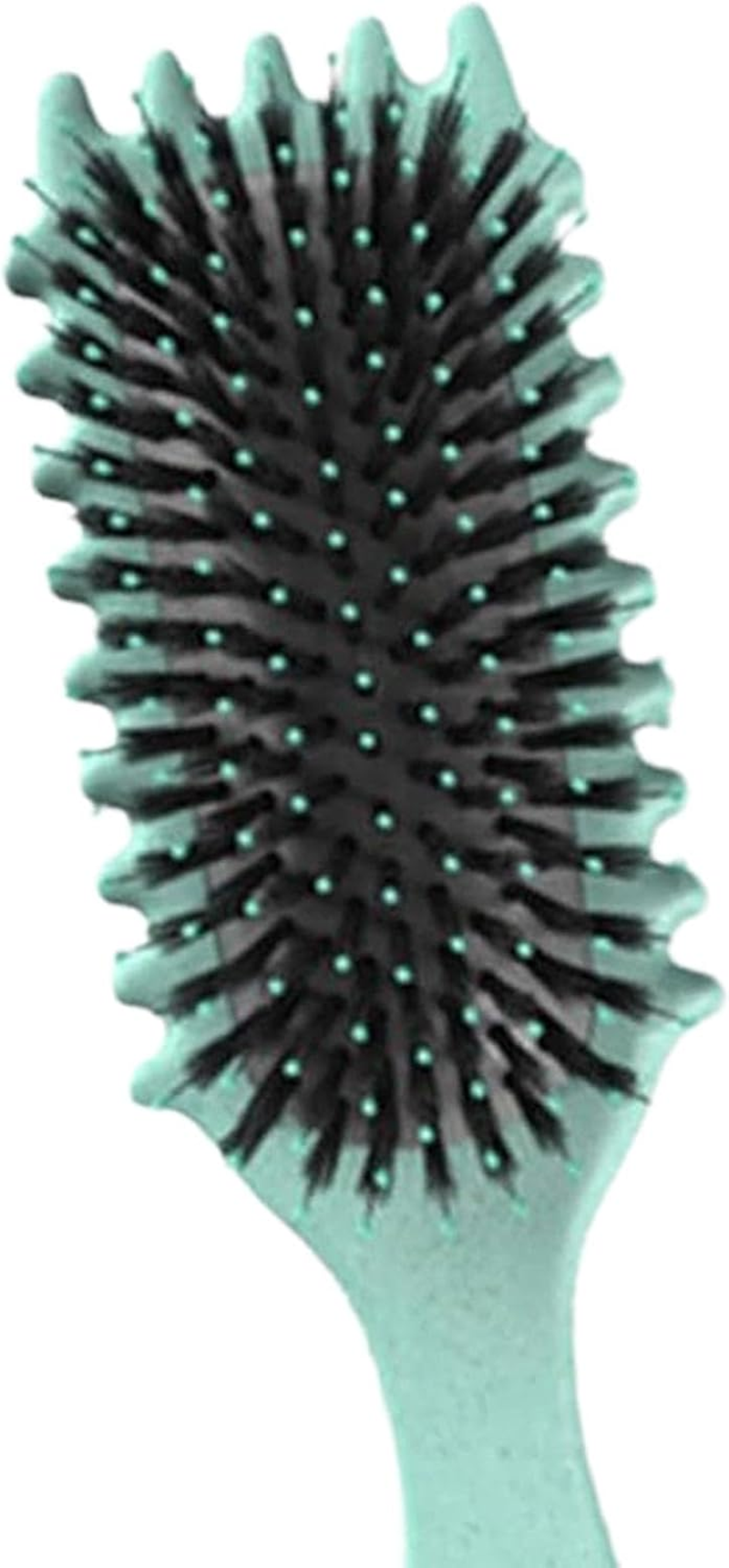 Curly Hair Salon Hair Styling Comb Styling Tool, Shaping Bristle Curl Brush Styling Brush for Girl Women Home Children, Green image number 4