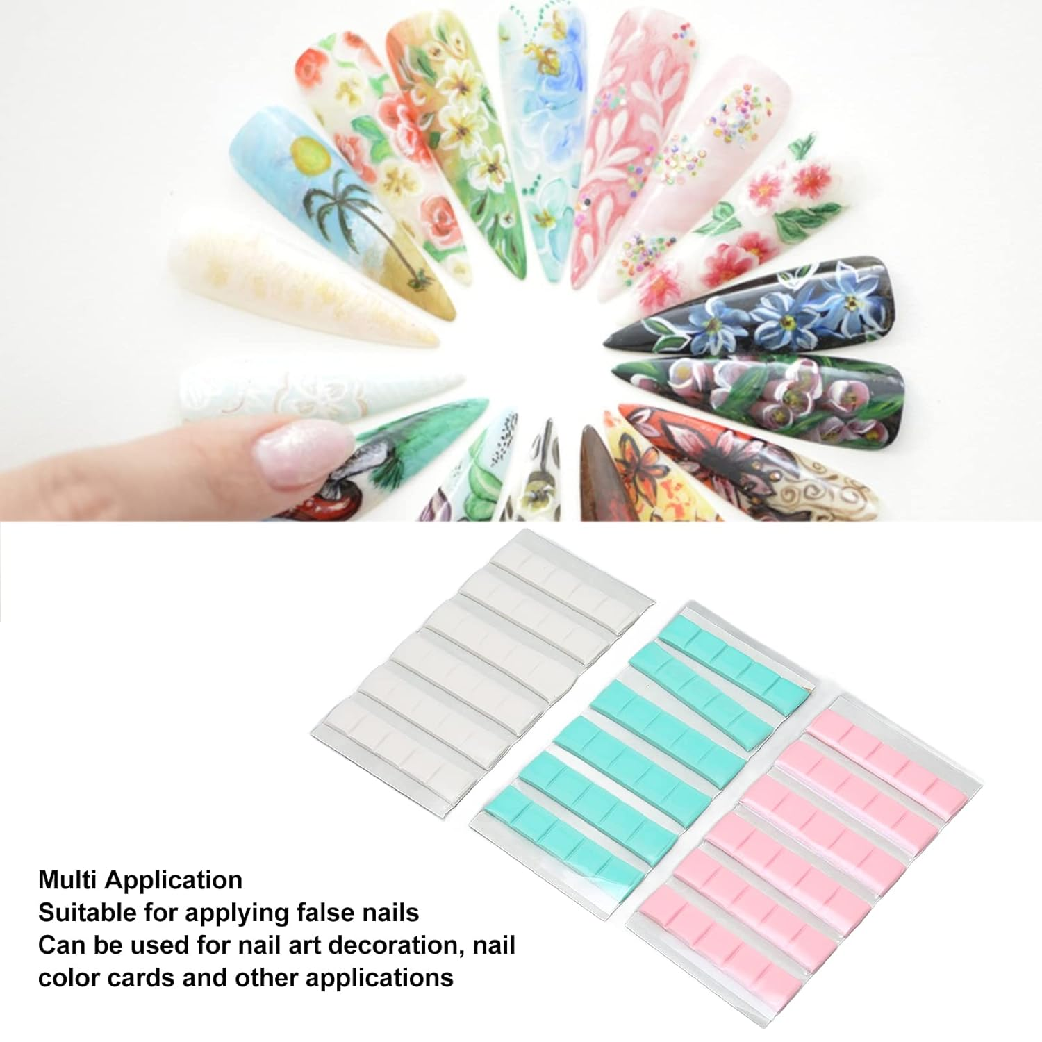 Depisuta Fixing Pictures and Posters Manicure Clay for Fake Nails, Strong Adhesive Reusable Nail Clay, Art Stand, Removable with No Marks for Home, Art, Salon image number 4