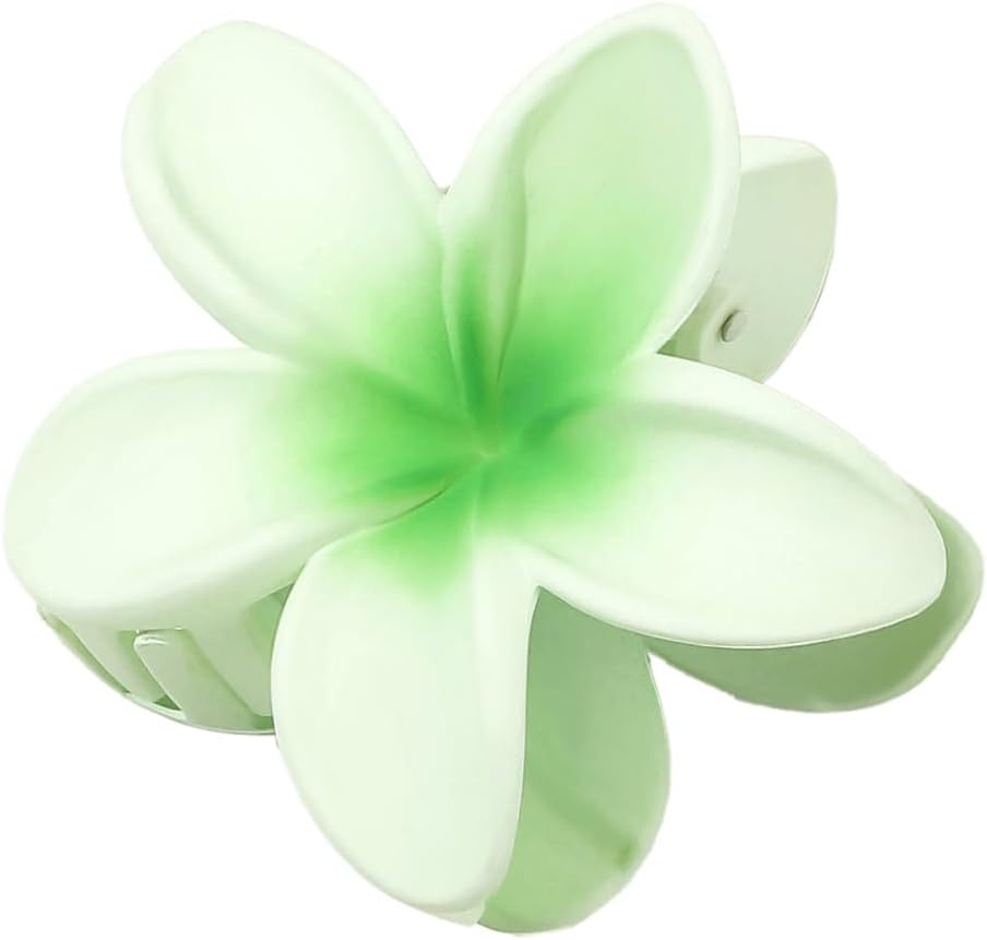 Wambere Pack of 1 Women'S Flower Hair Clips, Flower Hairpin, Hair Clips, Claw Clip, Non-Slip Plastic Hair Pin, Hair Clips, Headwear, Hair Accessories for Women and Girls for Daily Wear, Green image number 2