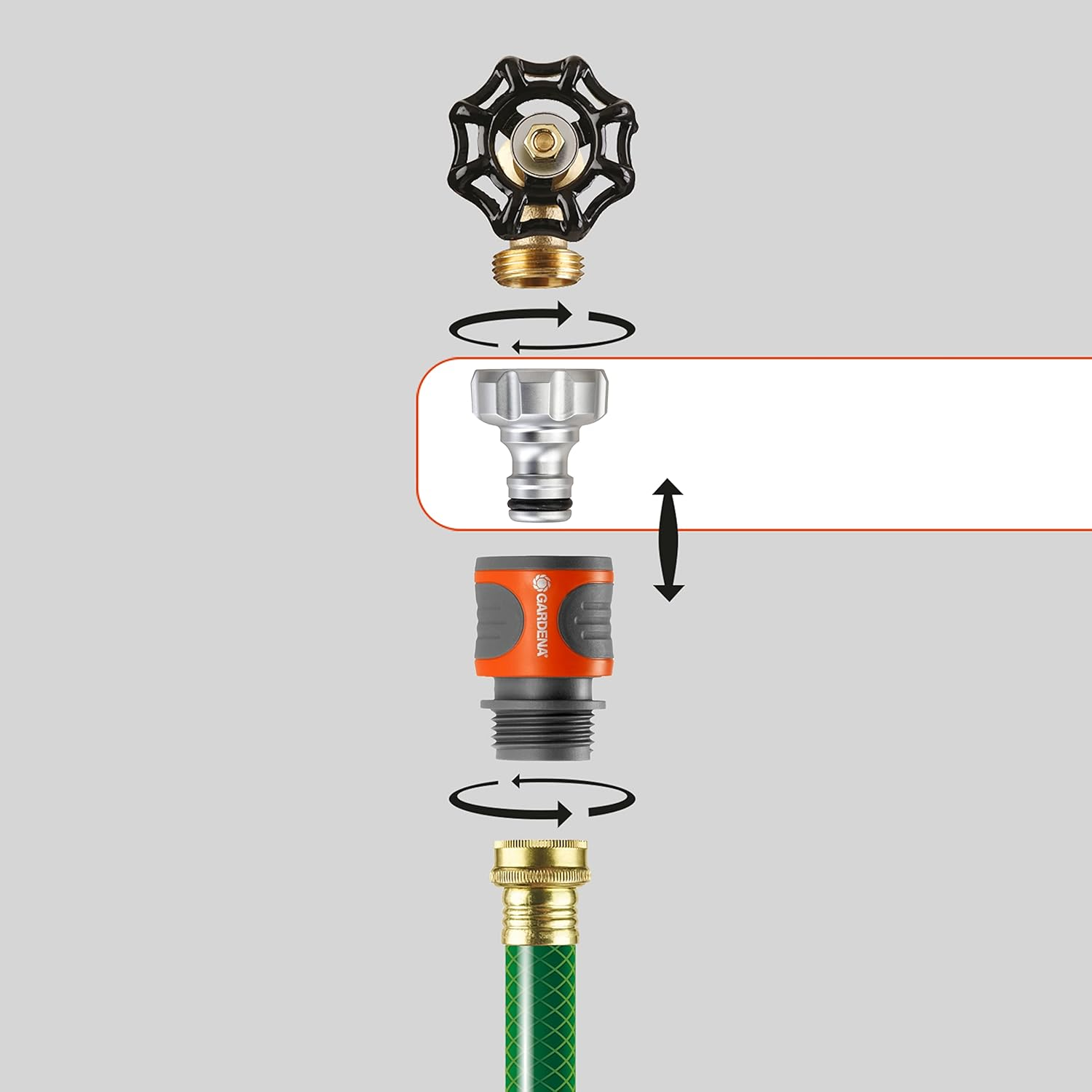 GARDENA Premium Tap Connector, for Adapting Threaded Water Taps to the Original Gardena System image number 3