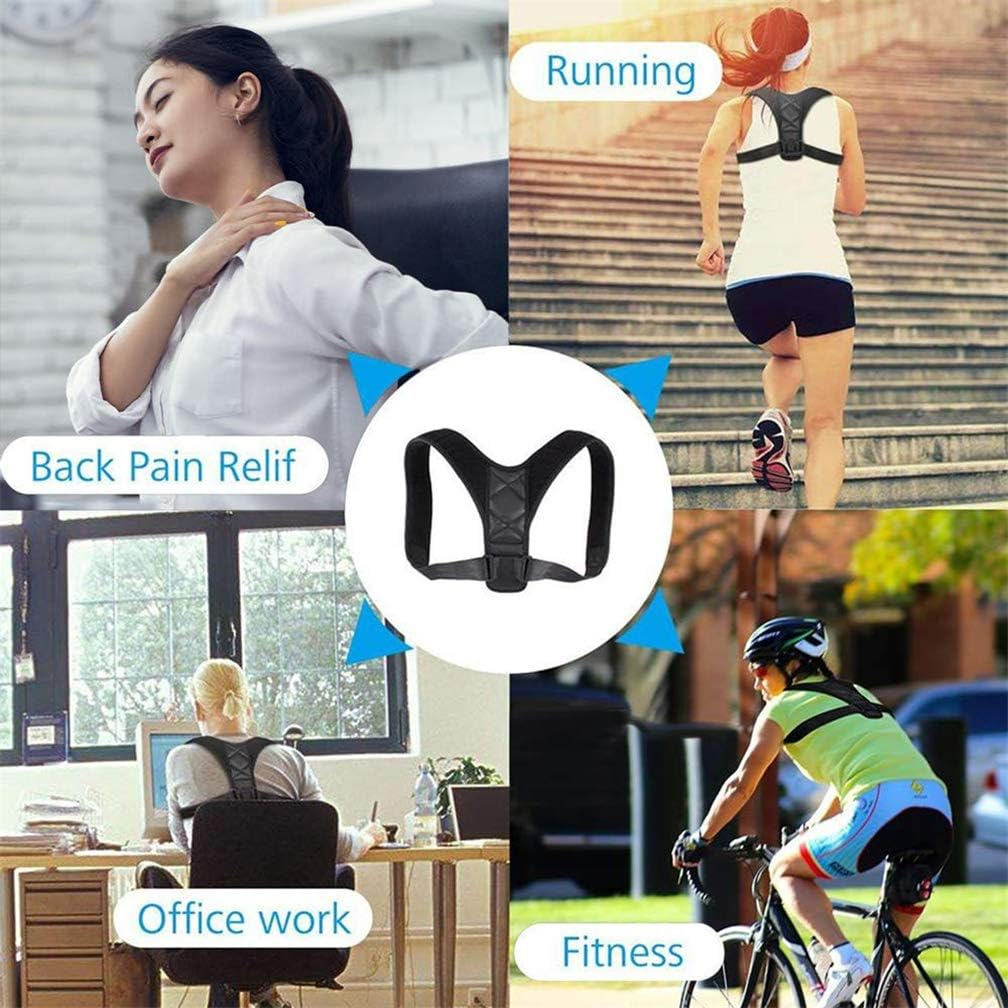Back Posture Corrector for Men and Women, Adjustable Back Brace Strap, Comfortable Clavicle Support Device Posture Correction Belt, for Improve Humpback, Neck, Shoulder, Upper Back Pain Relief (M) image number 2