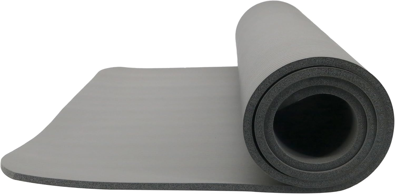 Endless NBR Grey Yoga Mat, Comfortable & Durable Gymnastic Mat, Non-Slip Phthalate Tested, Size: 183 X 61 Cm, 1 Cm Thick, Colour: Grey, NBR Foam, Exercise, Yoga, Pilates and Workouts image number 1