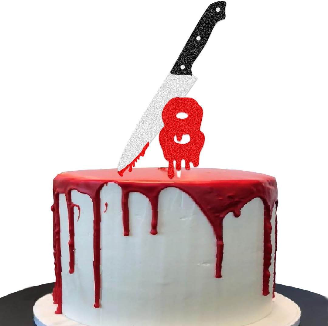 Have a Killer Birthday Party Supplies, Horror Classic Cake Topper Decorations for Halloween Horror Party Supplies Decor (16)