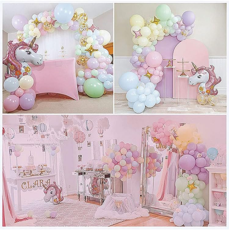 Premium 16Ft Unicorn Balloons Arch Kit with Giant Unicorn Foil, Star - Pastel Rainbow Unicorn Balloon Garland Kit - Unicorn Birthday Decorations for Girls - Unicorn Party image number 5