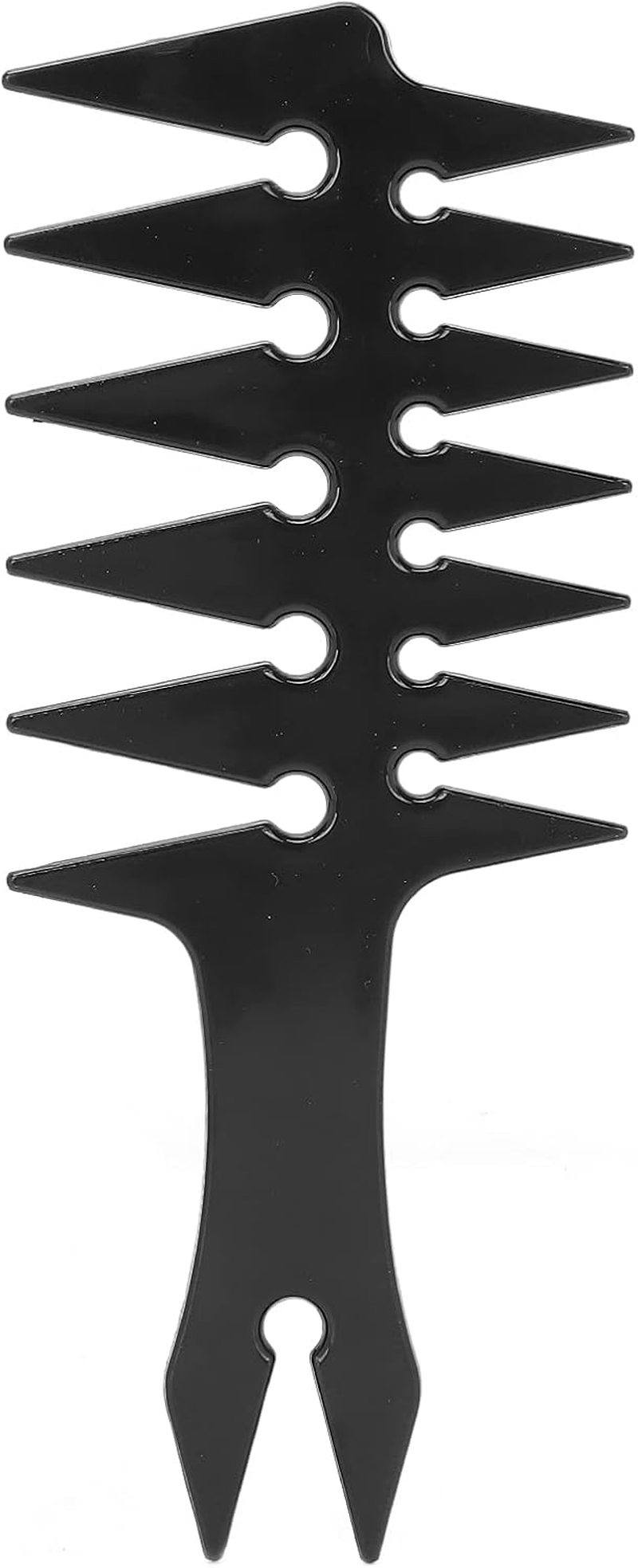 Jiawu Double -Sided Hair Comb Retro Design Hairdresser Comb for Men for Portable Use Absurd 1 X Hair Ideal for Use (Black) image number 3