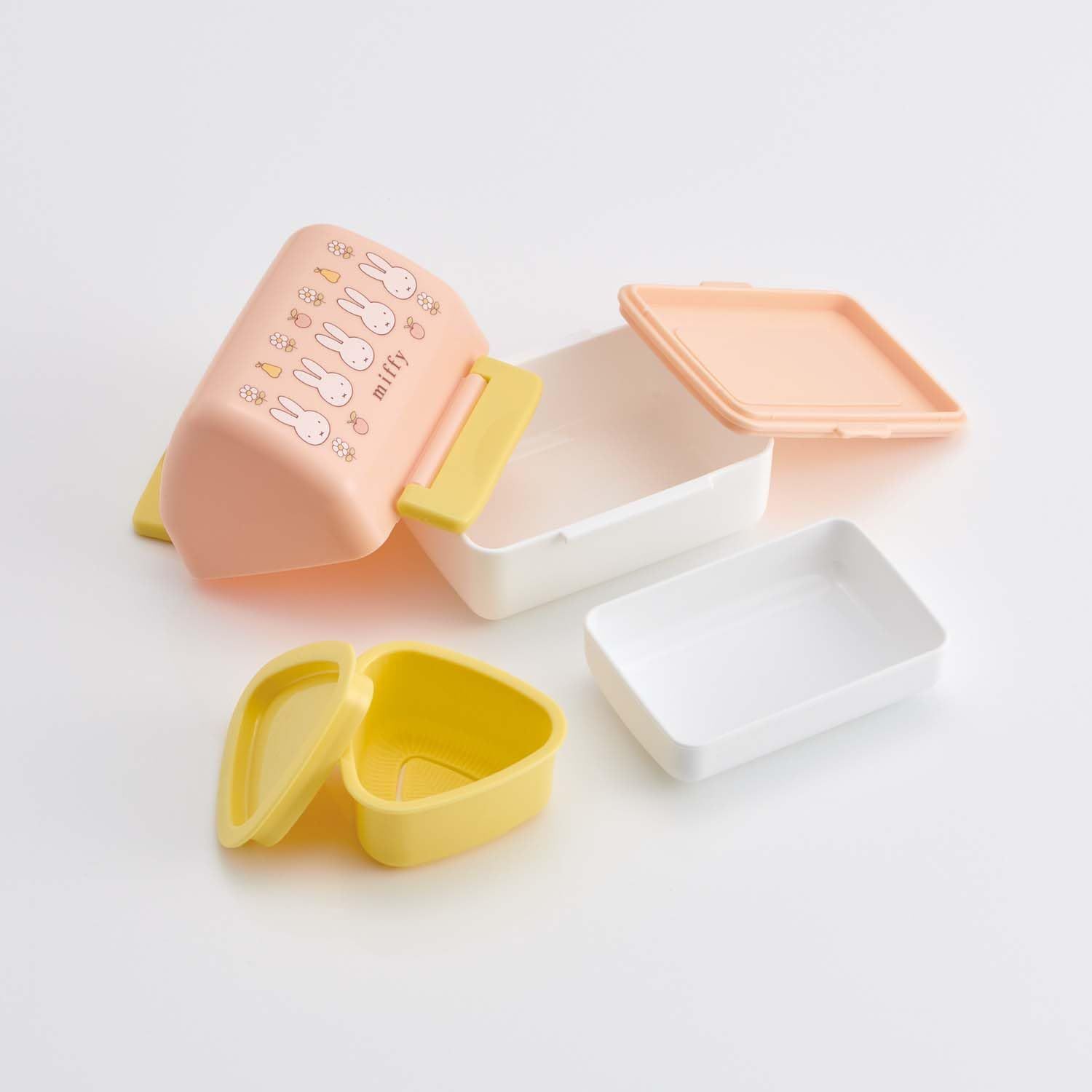 Skater POT5AG-A Antibacterial Triangular Rice Ball Bento Box, Rice Ball Case, Lunch Box, Microwave Compatible, Cute, Miffy