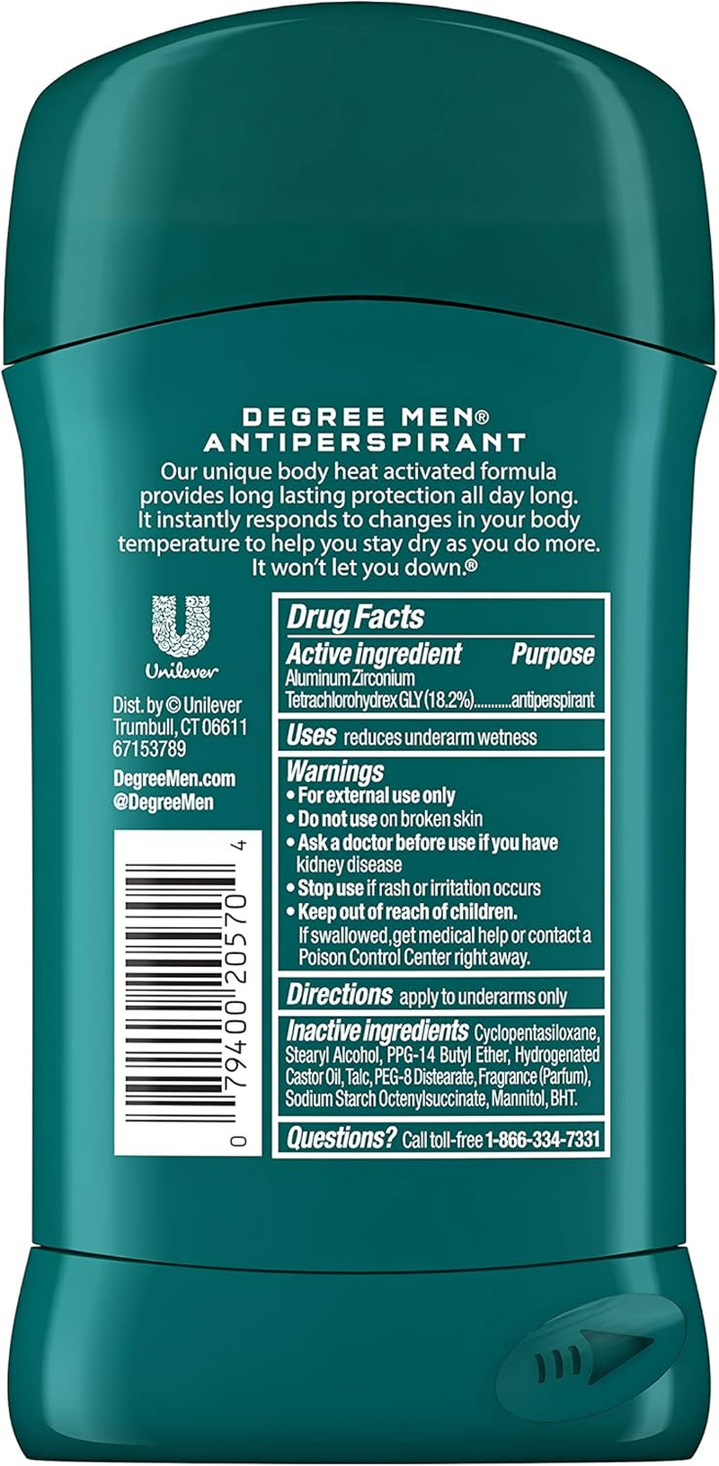 Degree Cool Comfort Original Protection Antiperspirant Stick, 2.7 Oz image number 3