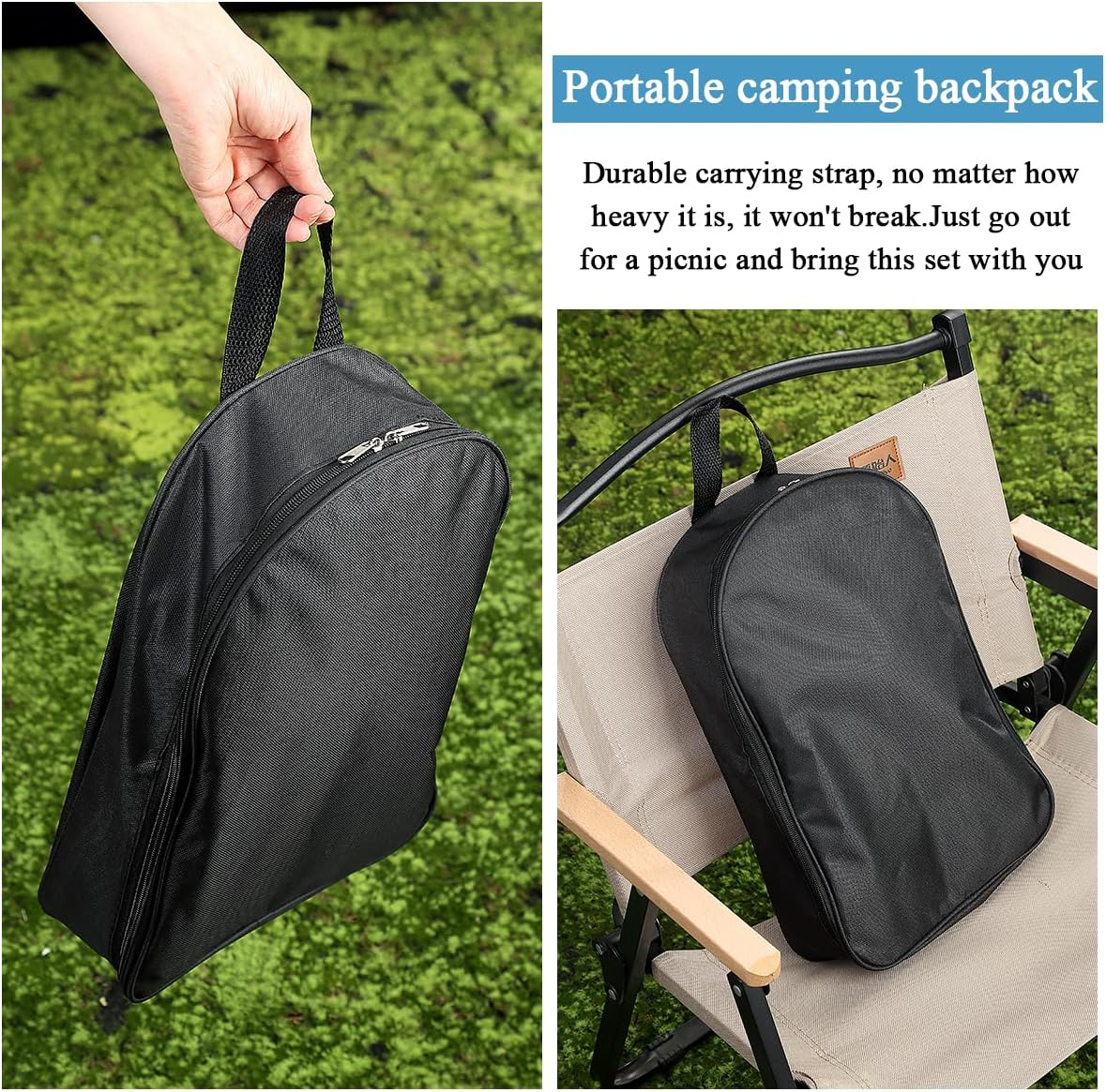 Kyraton Camping Cooking Set 15 Pack, Camping Cookware, Camping Essentials, Portable Camping Kitchen Utensil Set, Ldeal for Backpacking, Barbecuing, Camping and Hiking Trips. image number 3