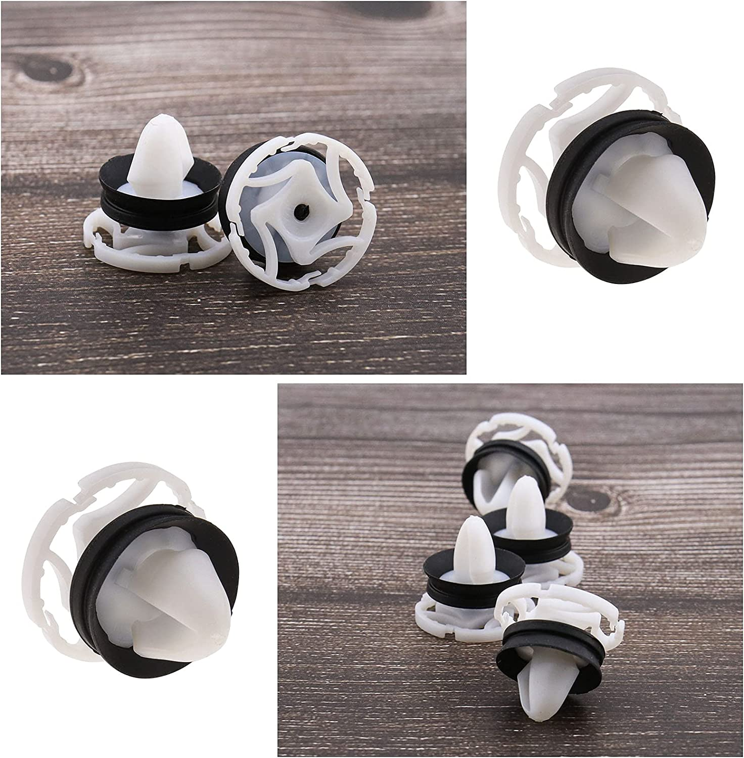 SING F LTD 30Pcs Car Trim Door Panel Fixing Clips Fasteners Interior Parts 7703077476 Plastic Compatible with Peugeot 308 Compatible with Citroen DS4 Compatible with Renault Megane III & Laguna III image number 3