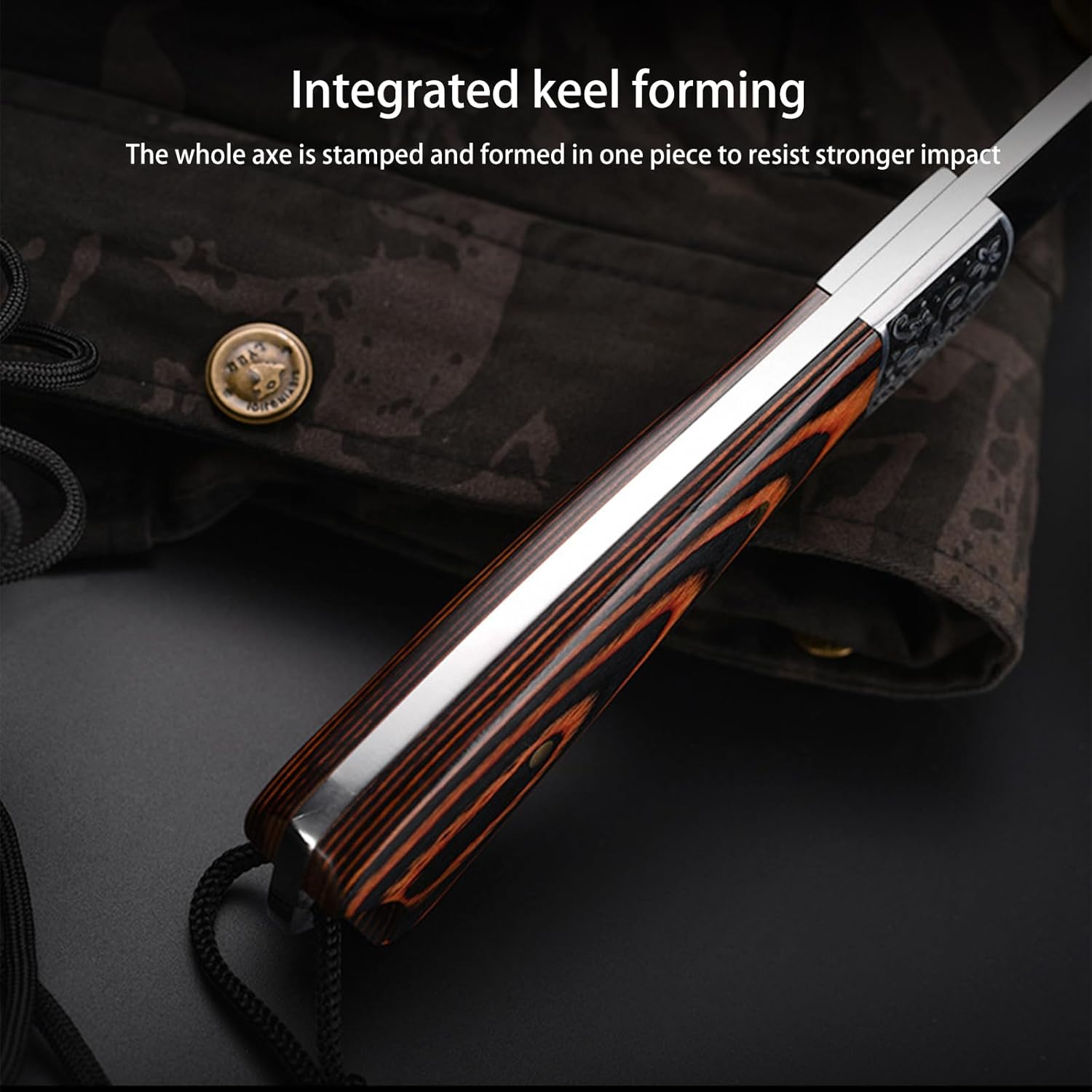 Vbvbip Multi-Functional Outdoor Axe - Garden Hatchet for Camping, Survival, and Tree Cutting - Portable Durable Design for Outdoor Enthusiasts