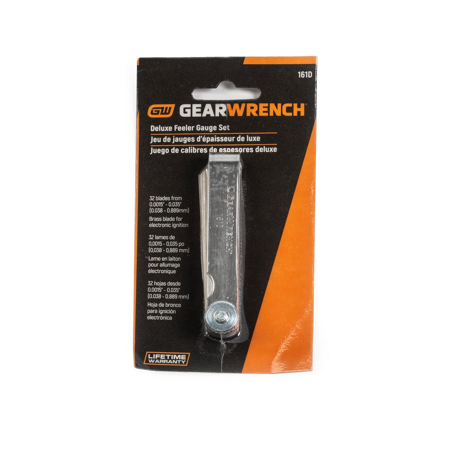 GEARWRENCH 32 Blade Deluxe Sae/Metric Feeler Gauge, Black image number 1