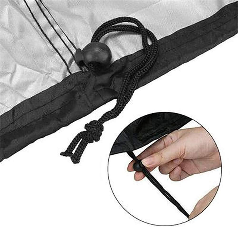 Tophomer Rabbit Hutch Cover Universal 48" Durable 210D Oxford Cloth Outdoor Rabbit Hutches Cover Windproof Waterproof Thermal Cage Cover Green - Grey image number 6