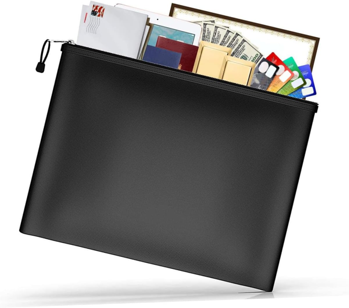 Jojofuny Fireproof Waterproof Document Bag 29X20.5Cm Fireproof Money Bag for Office Home image number 5