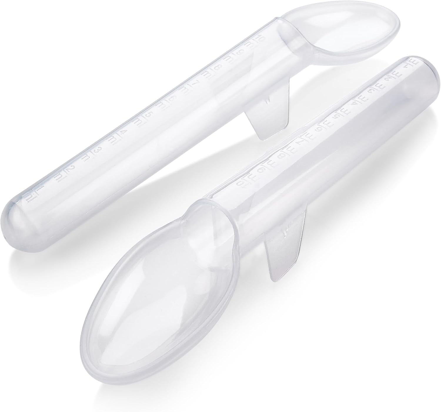 Calibrated Medicine Spoon for Kids, Baby & Toddler - (Pack of 2) - 2 Tsp/10 Ml Capacity Plastic Oral Liquid Dose Medication Graduated Dispenser image number 5