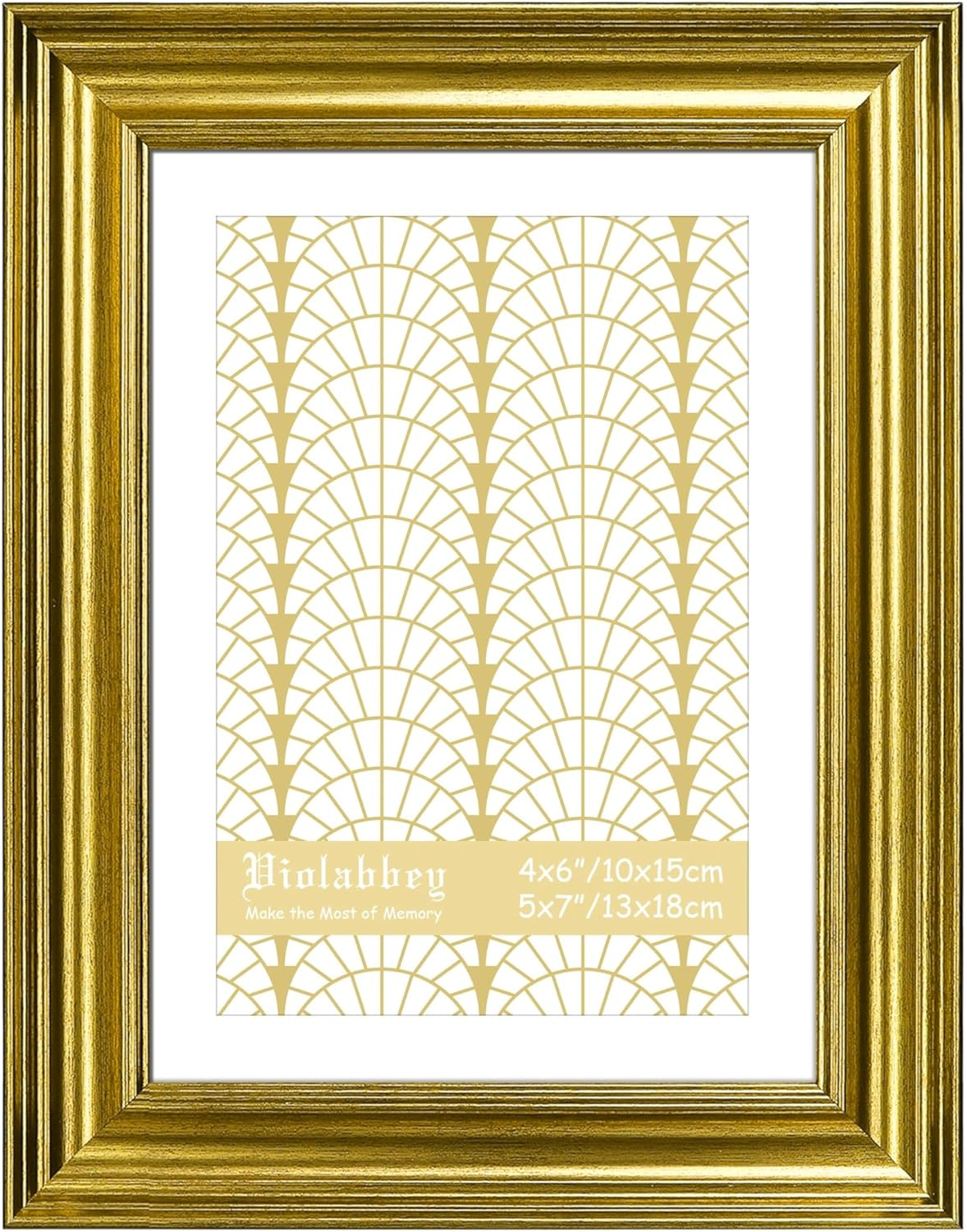 VIOLABBEY 20 X 25 Cm Black Picture Frame - Vintage Photo Frame, Fits 13 X 18 Cm with Mount or 20 X 25 Cm without Mat, for Wall Mounting or Table Decoration image number 1