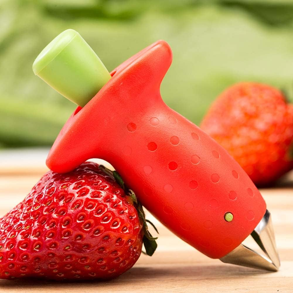 Strawberry Huller, Strawberry Huller Stem and Leaf Remover Multi Function Fruit Corers Tool