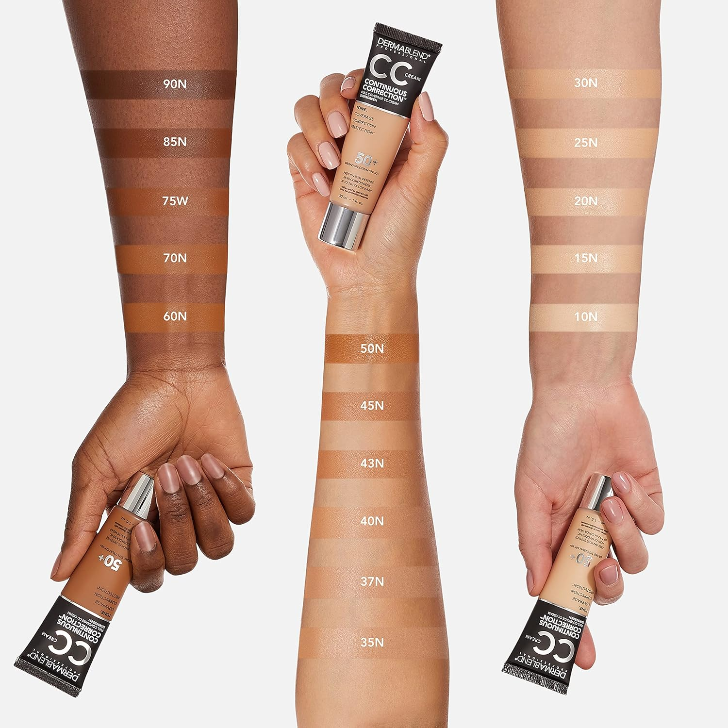 Dermablend Continuous Correction CC Cream, Shade: 37N, 30Ml image number 2