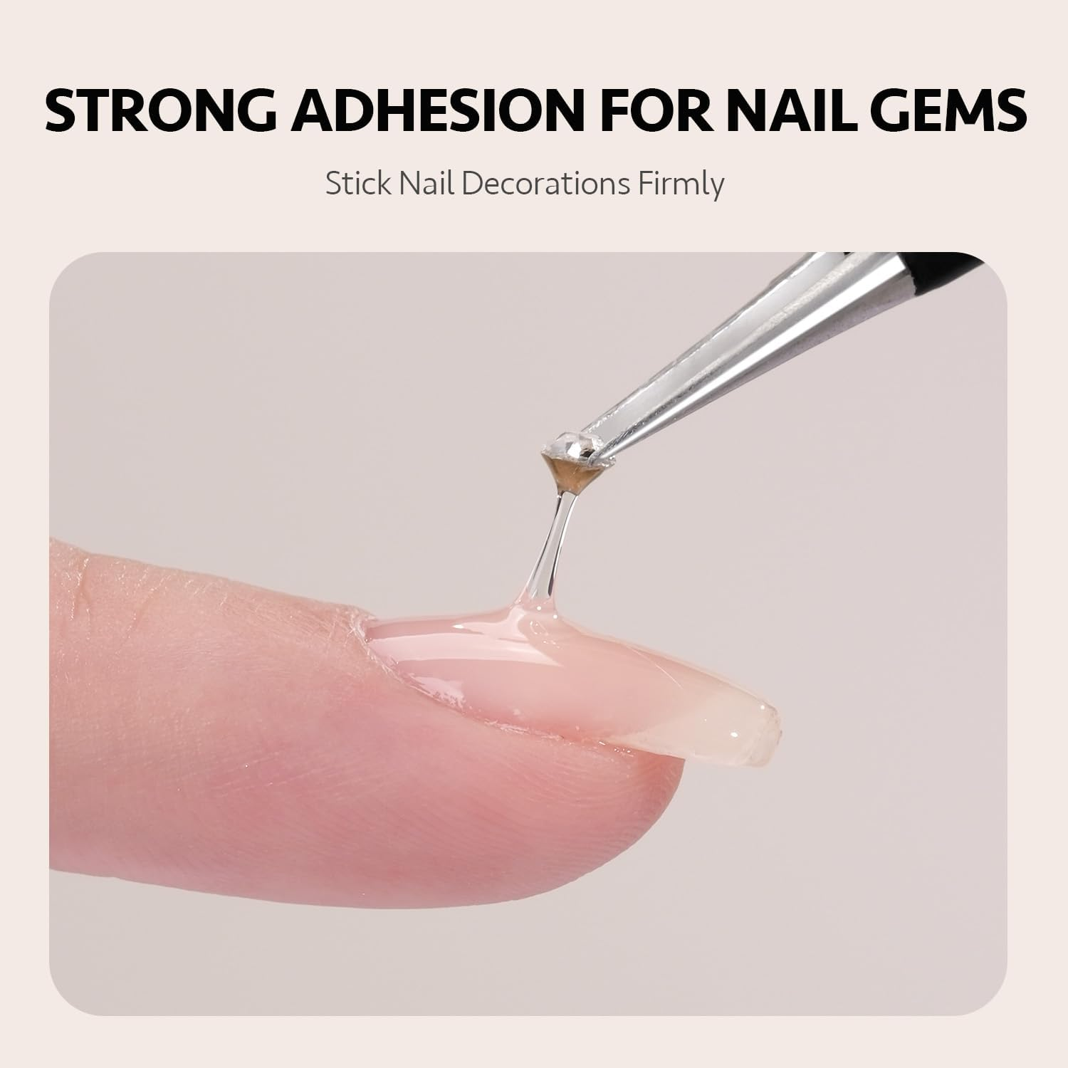 GAOY 3D Sculpting Gel for Nail Art, Semi-Solid Modeling Gel for Rubbing Chrome Nail Powder, Sticking Rhinestones and Painting, No Wipe image number 4