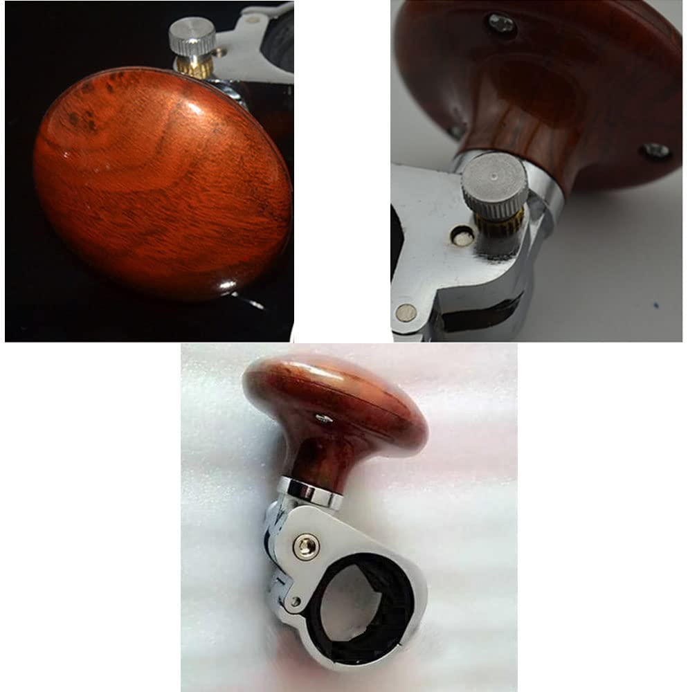 Steering Wheel Knob, Steering Wheel Spinner Knob,Brown Universal Fit Vehicle Steering Wheel Spinner,Universal Fit for All Cars,Tractors,Trucks, Boats