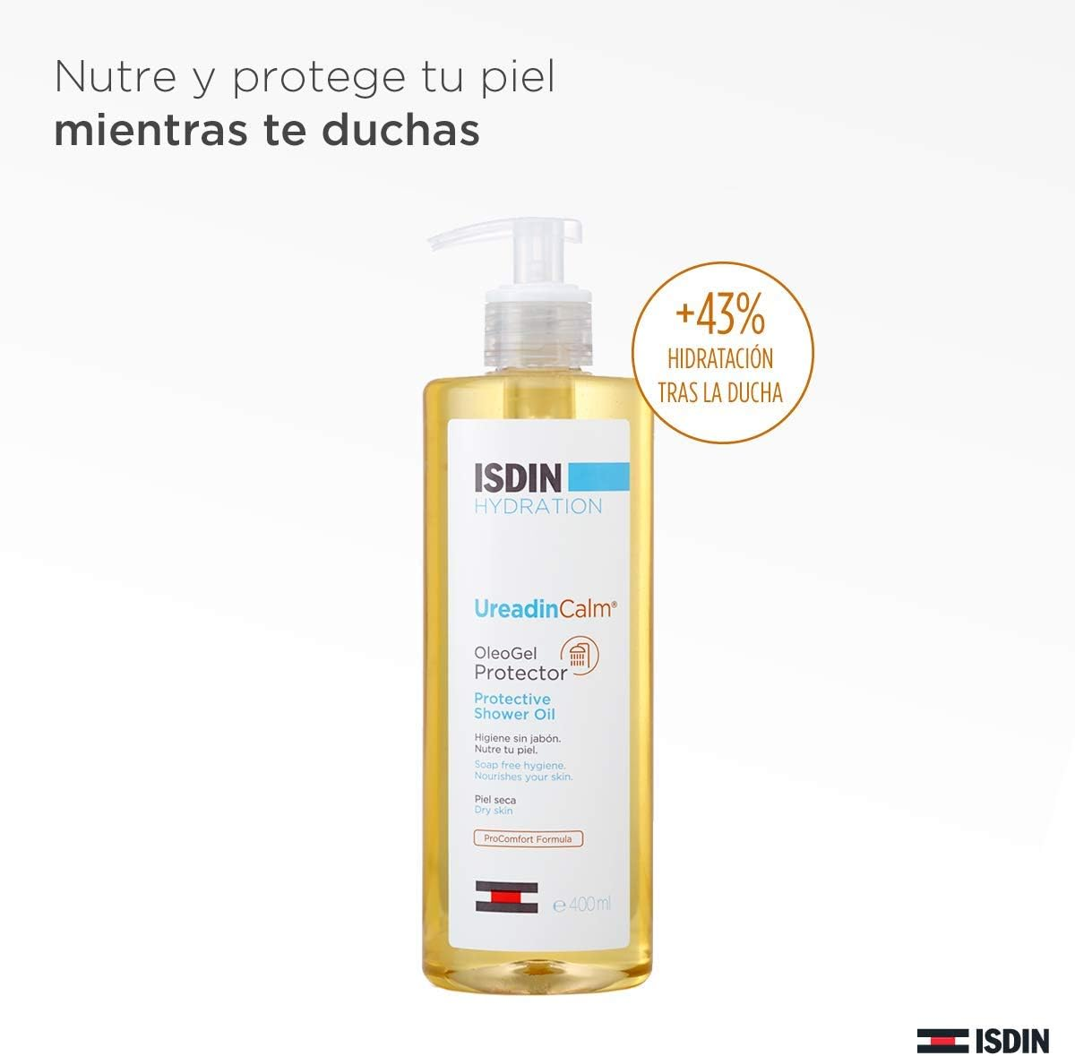 ISDIN Hydration Ureadin Calm Oleogel Protector 400 Ml image number 1
