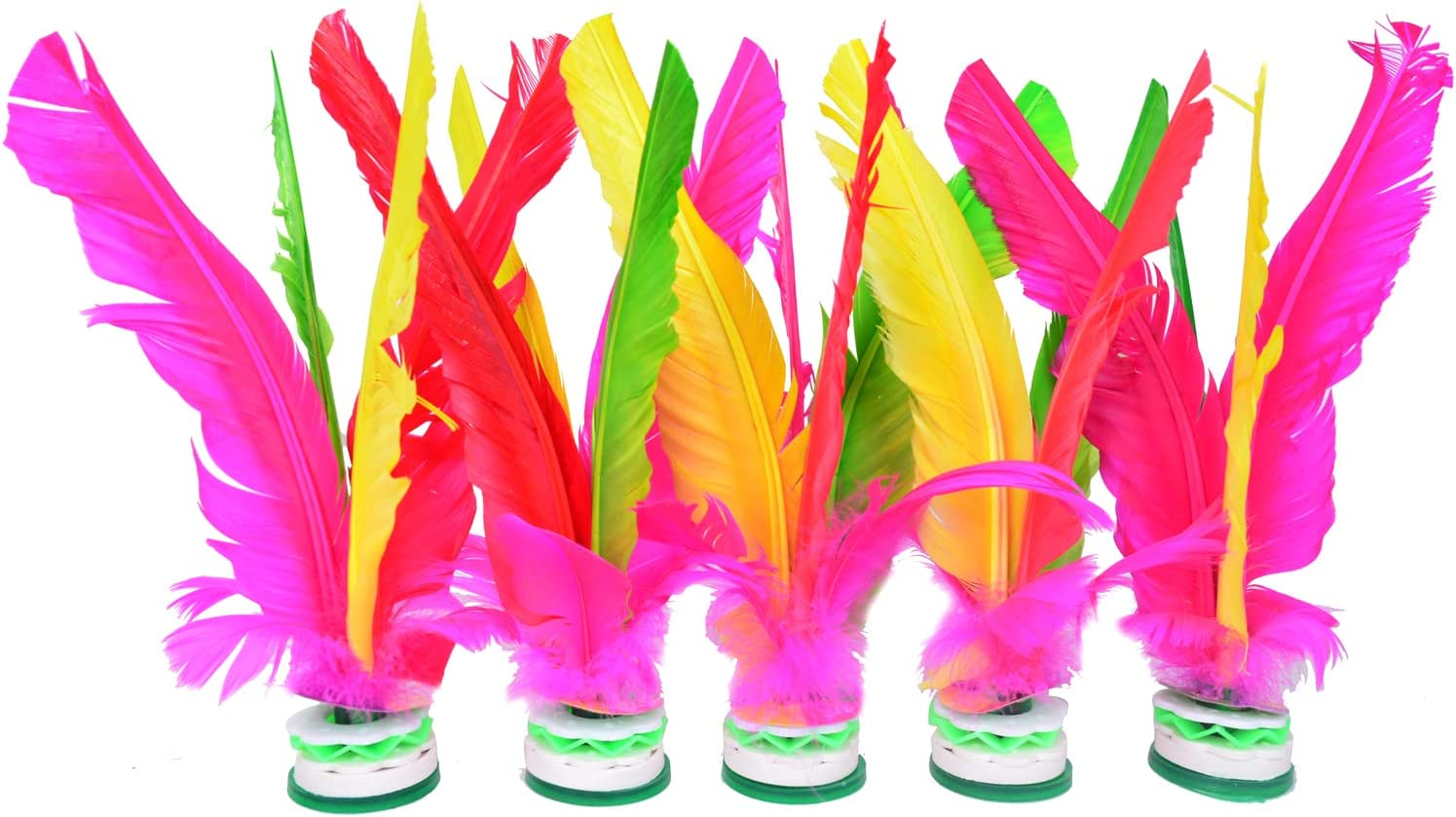 Baitaihem Kick Shuttlecock Chinese Jianzi Colorful Feather Foot Sports Outdoor Toy Game