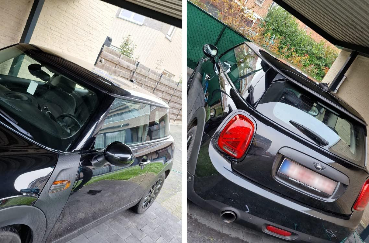 LZLRUN Vinyl Film Sticker Car Window Trim Chrome Delete Door Waistline DIY Sticker Easy to Install Decal Decoration Compatible with for Mini Cooper (1In X 30Ft, Gloss) image number 4