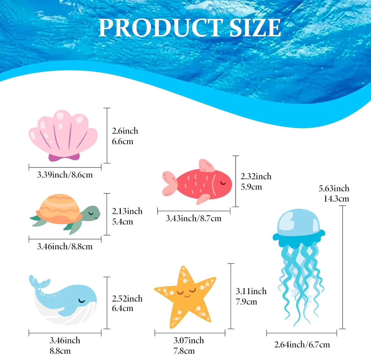 Dayker under the Sea Banner, Ocean Animals Garland, Premium Paper Ocean Theme Party Decoration for Girls Boys Birthday Celebrations, Baby Shower, Room Decor