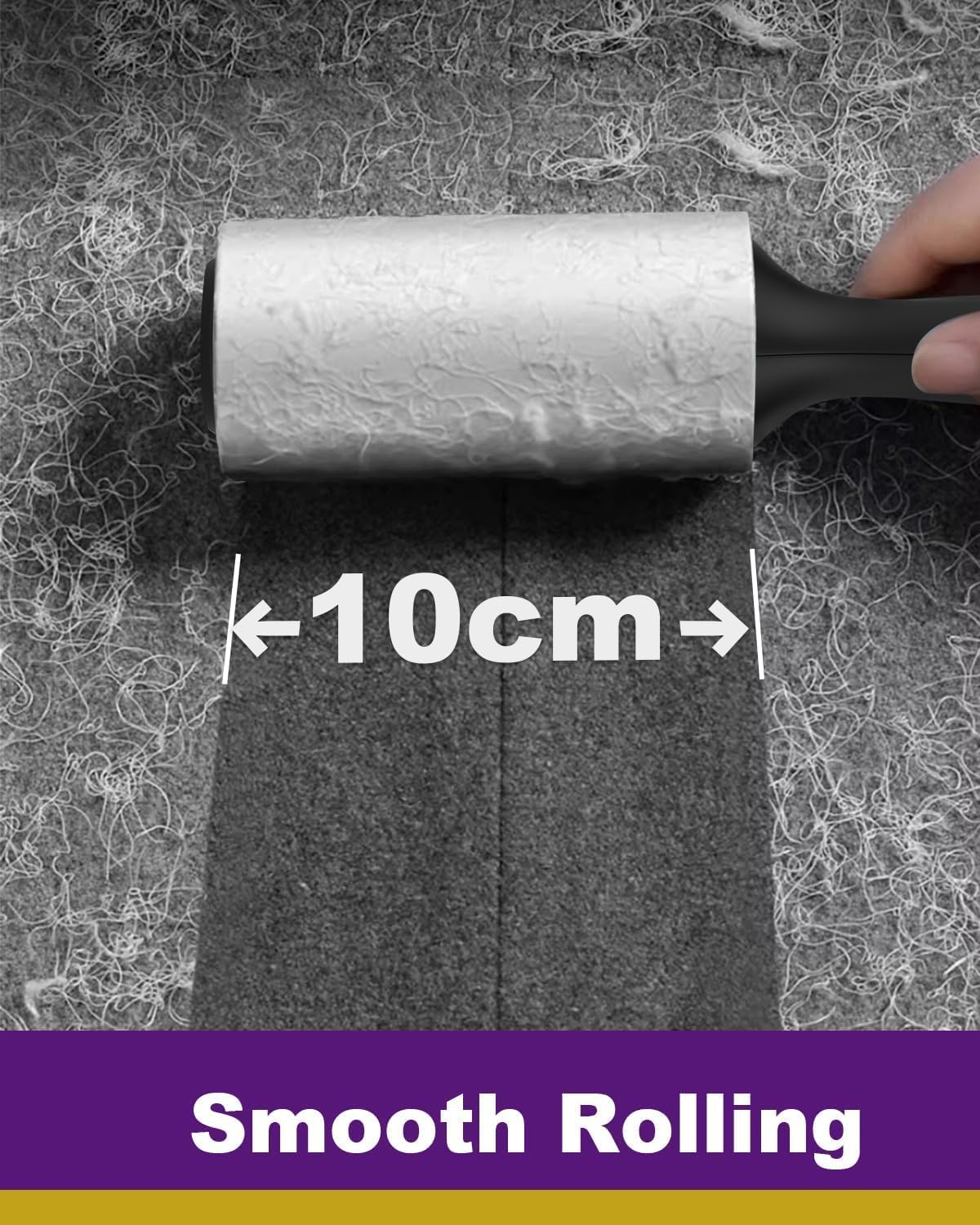 Sebtle Lint Roller, 540 Sheets Extra Sticky Pet Hair Remover Roller for Clothes Sofa Carpet Couch Sweater Furniture, Cats Dogs Pet Hair Remover, 2 Handles W/ 6 Refills image number 6