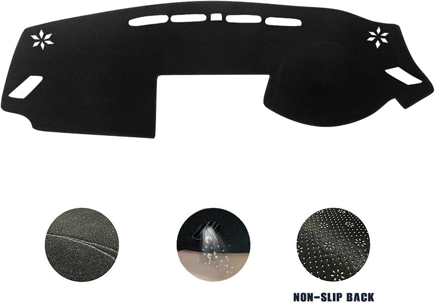 MAX COOL Dash Mat Dashboard Mat Cover Dashboard Carpet Pad Compatible with Mitsubishi Eclipse Cross 2017-2022 without HUD image number 6