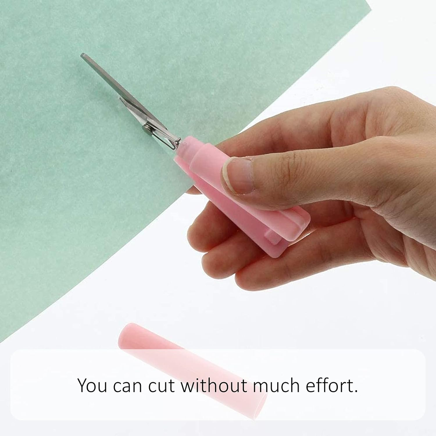 SUN-STAR STICKYLE Scissors (Compact) [Pink X Pink] (Japan Import) S3791882 image number 3