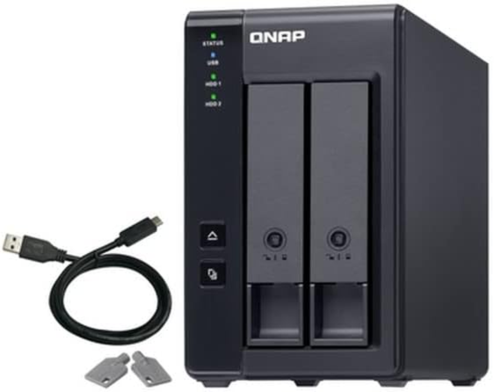 QNAP TR-002 2 Bay Desktop NAS Expansion - Optional Use as a Direct-Attached Storage Device image number 1