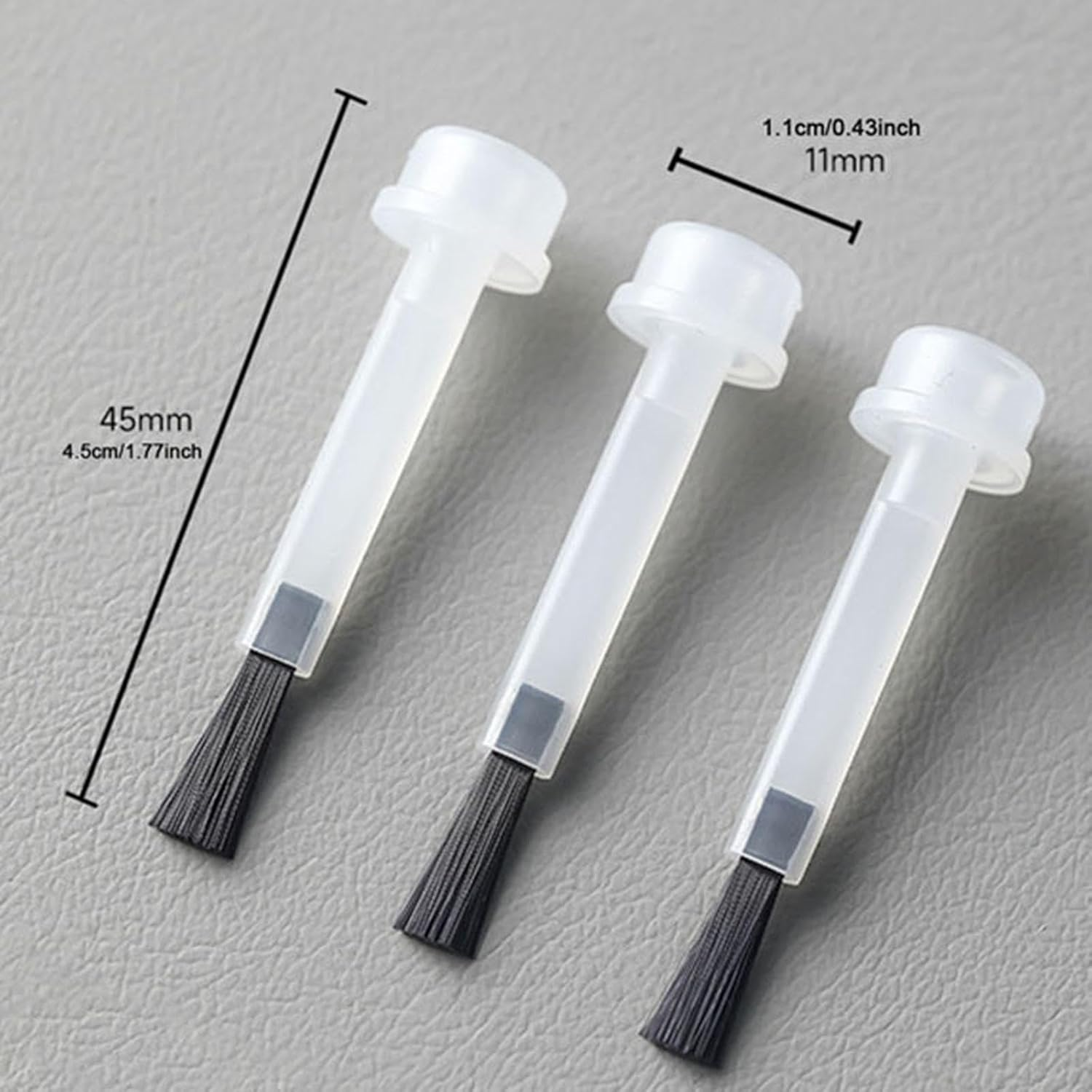 Oshhni 50X Nail Polish Brush Replacement Liquid Applicators Brushes Practical Portable Improve Your Work Efficiently Nail Brush Tool, Brush Head image number 2