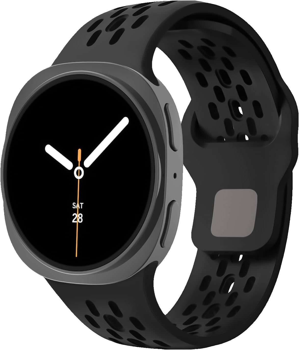 Breathable Silicone Straps Compatible with Samsung Galaxy Watch 8 Band 44Mm 40Mm,Soft Sport Replacement Strap for Samsung Galaxy Watch 8 Classic Band 46Mm Men Women