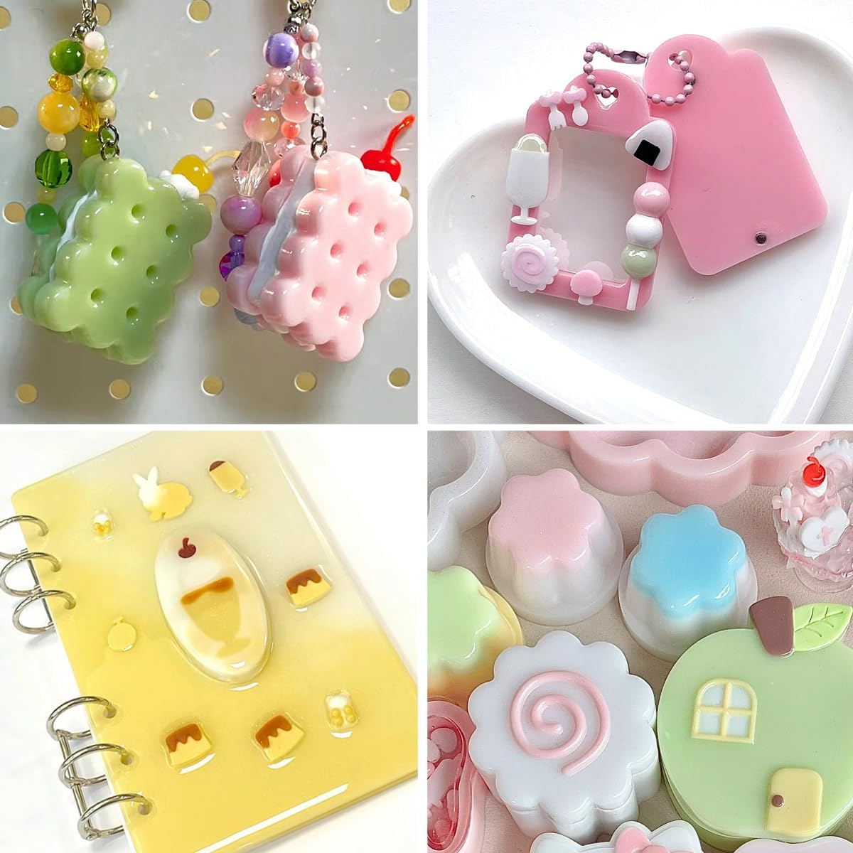 Colored UV Resin,Solid Colors 8 Colos,Odorless & Quick Ultraviolet Curing UV Resin for Small Craft,Jewelry Making,Diy Making, (50G Each) image number 2