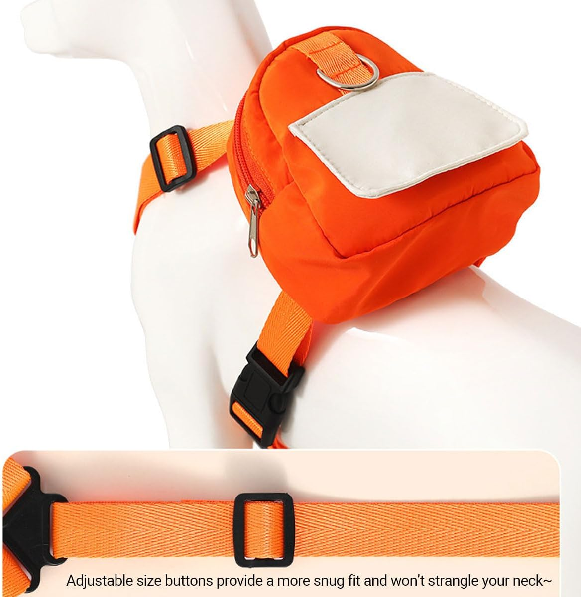 AIMALL Cartoon Dog Backpack, Adjustable Small Dog Outdoor Travel Harness with Poop Bag Dispenser, Durable Polyester Twill, for Small to Medium Pets