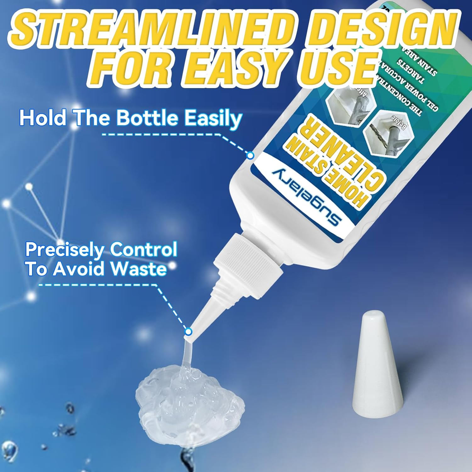 Prowithlin Mould Remover Gel, Powerful Household Washing Machine Cleaner, Black Stain Remove for Refrigerator Strips, Showers, Sink, Tile, Wall, Long-Lasting Bathroom & Grout Cleaning, 1 Pack image number 5