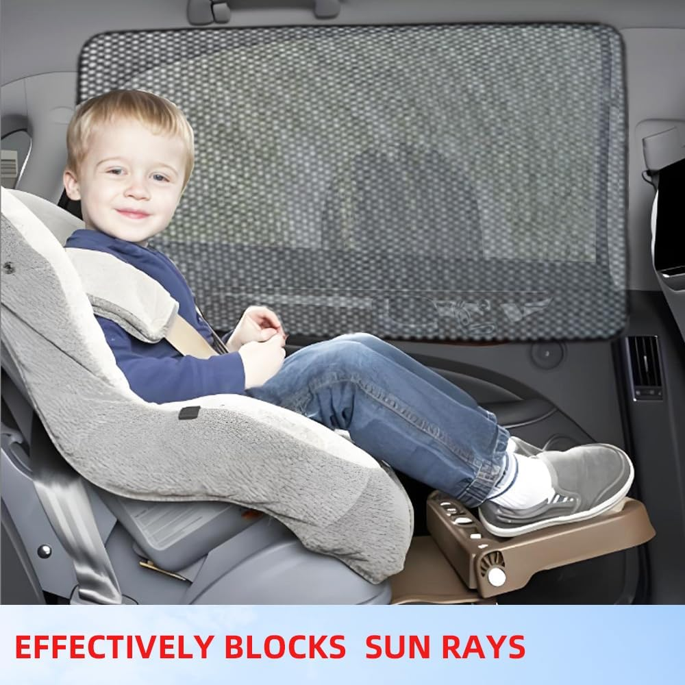 Skycabin Universal Car Window Shades for Kids & Baby,2Pack Magnetic Sun Shade,Side Windows Sunshade Cover for Car Seat Sun Protection and Sun Cover Full Windows image number 3