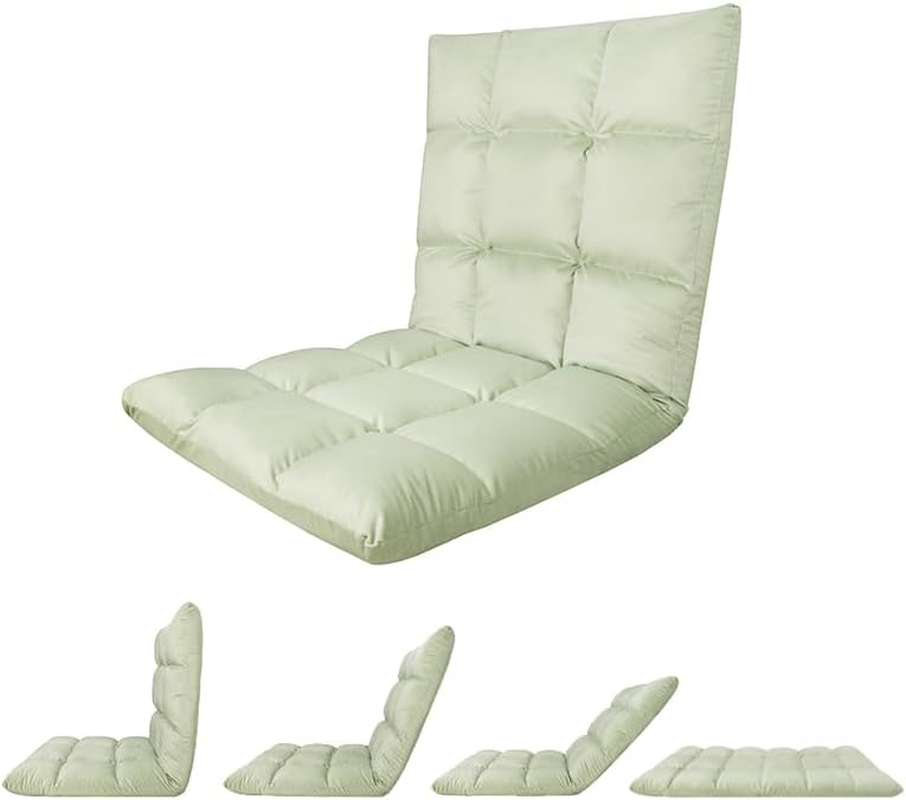 Extra Long Foldable Floor Lounger Chair, Floor Chair, Floor Sofa,Adjustable Back, Reading, Gaming, Watching TV, Coral Velvet Cover, Measuring 110 X 55 X 11 Cm. (Pink)