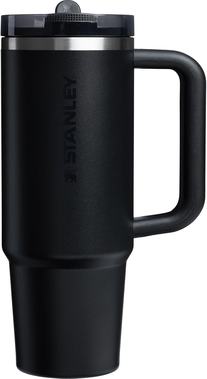 Stanley Quencher Protour Flip Straw Tumbler with Leakproof Lid 30 Oz | Built-In Straw and Handle | Cup Holder Compatible for Travel | Insulated Stainless Steel Cup | Bpa-Free | Black 2.0 image number 2