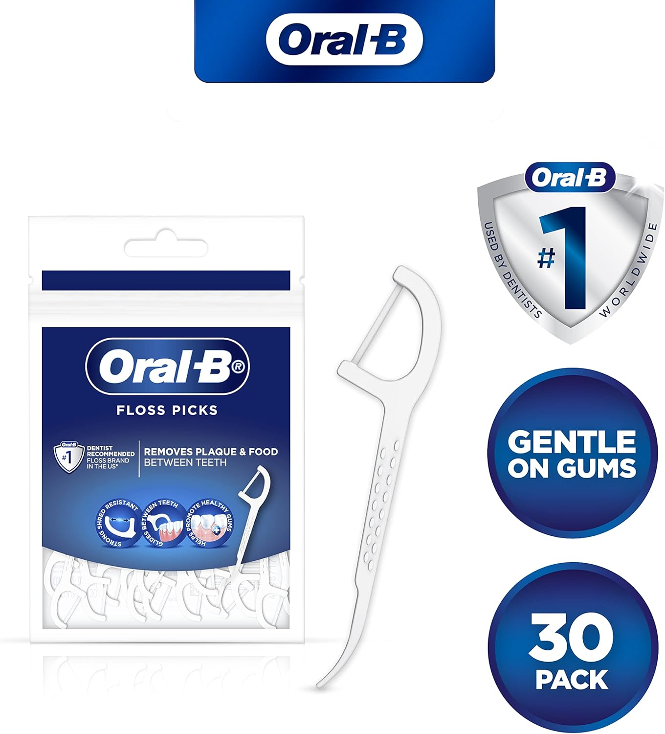 Oral-B Floss Picks 30Ct image number 3