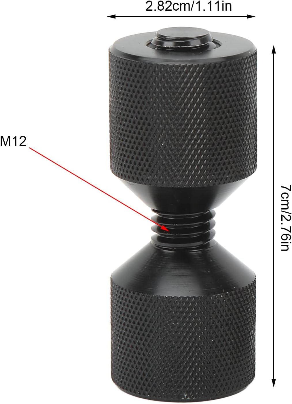 2 Pcs Two Hole Pins, Aluminum Lightweight Construction 2 Hole Flange Alignment Pin with Anodized Black Oxide Finish for Car Ship Large Machinery,Black image number 5